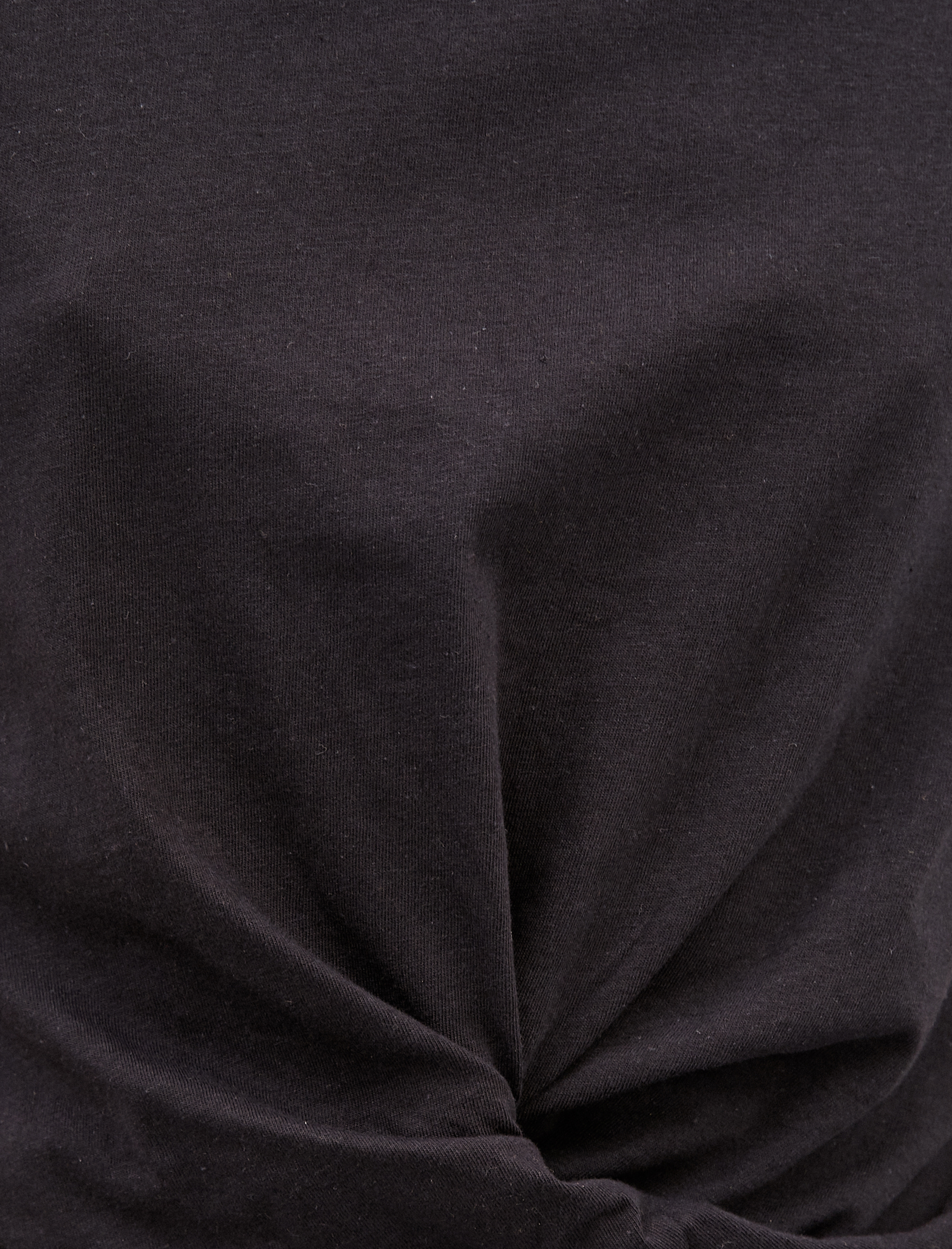   Crop Tişört Büzgülü Pamuklu