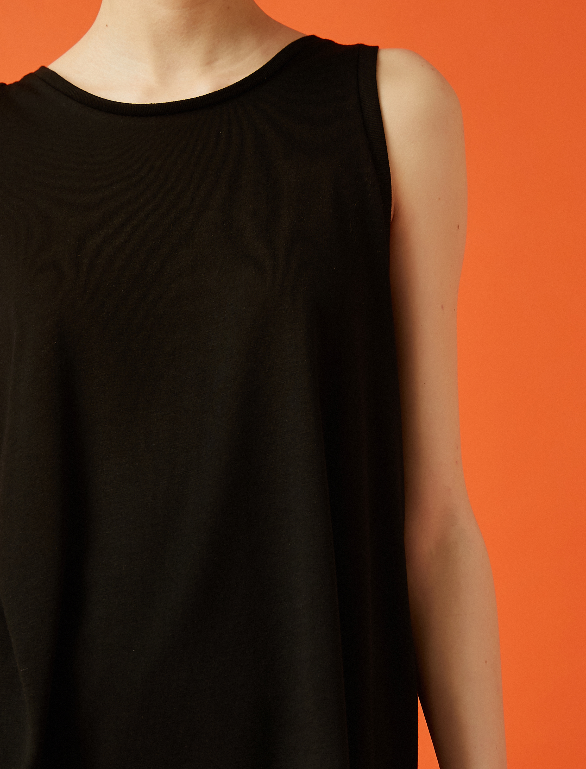   Çizgili Atlet Basic Halter Yaka Tanktop