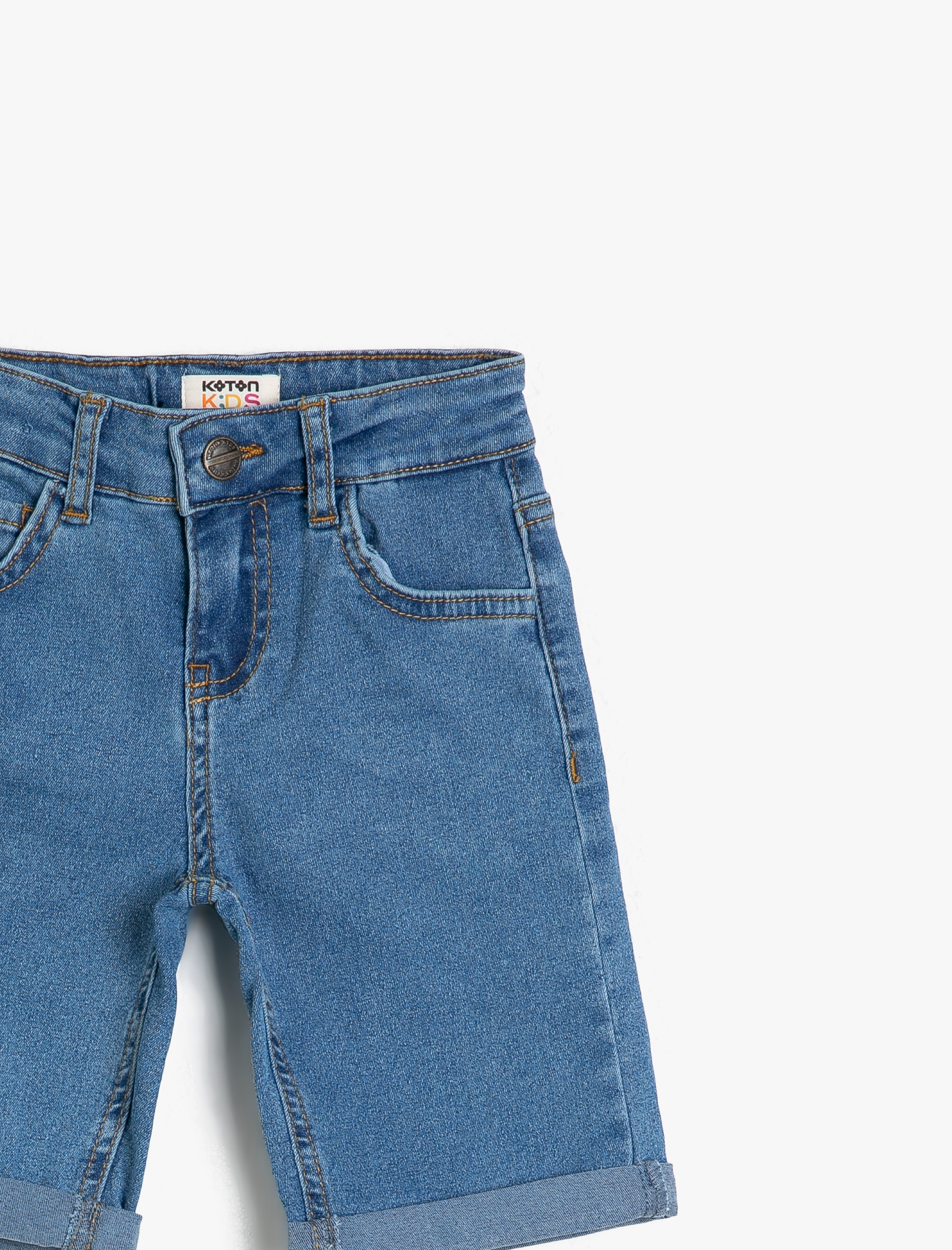  Erkek Çocuk Basic Normal Bel 5 Cep Basic Jean Şort