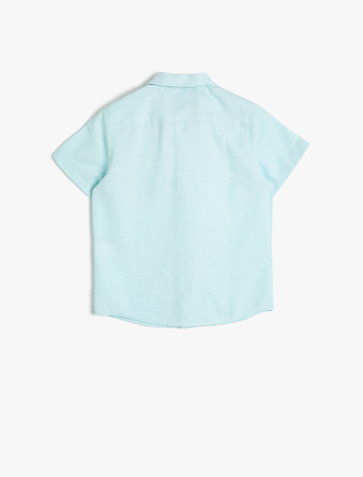  Erkek Çocuk Cepli Papyonlu Kısa Kollu Klasik Yaka Gömlek