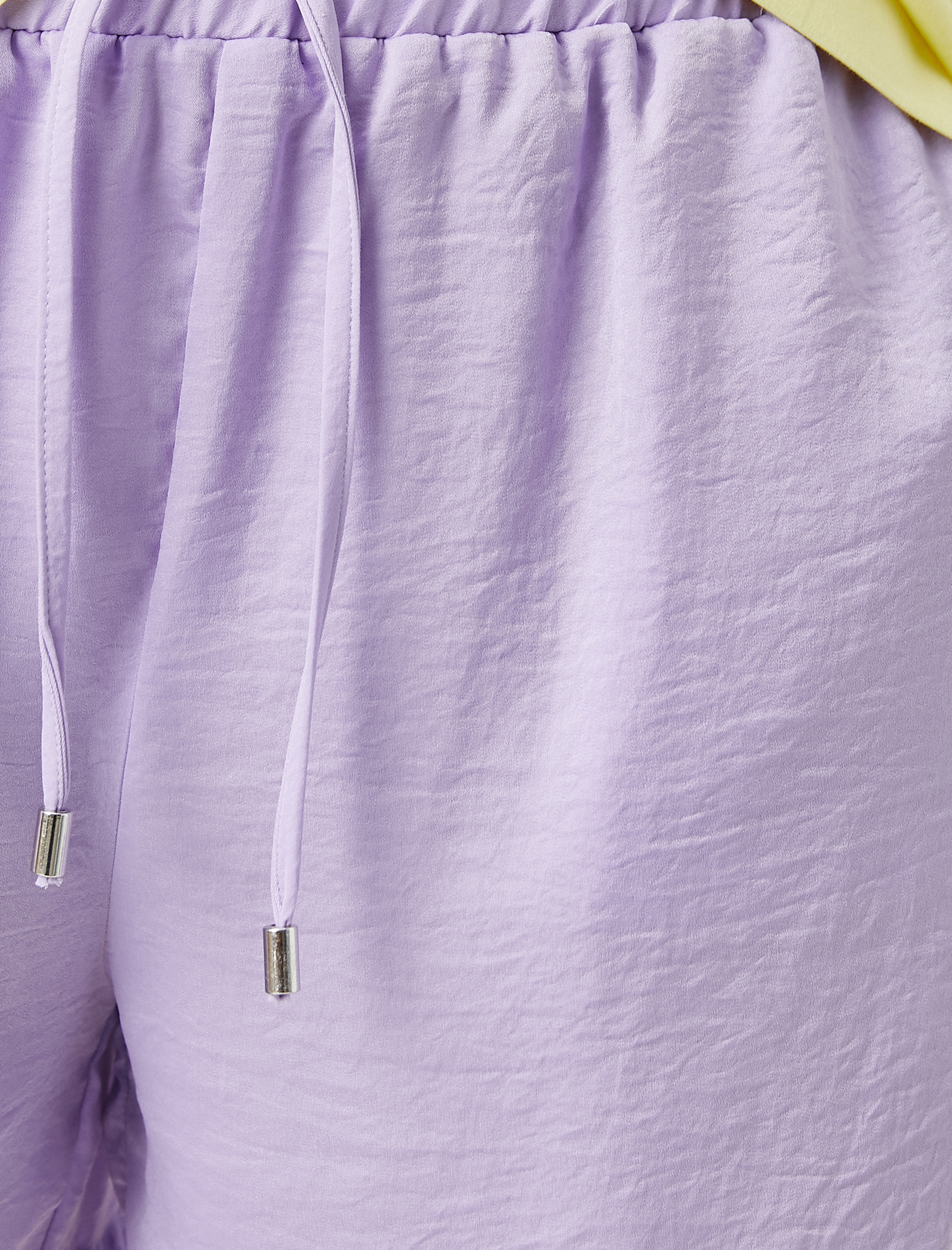   Mini Şort Beli Bağlamalı Cepli