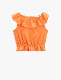 Fırfırlı Bluz Pamuklu