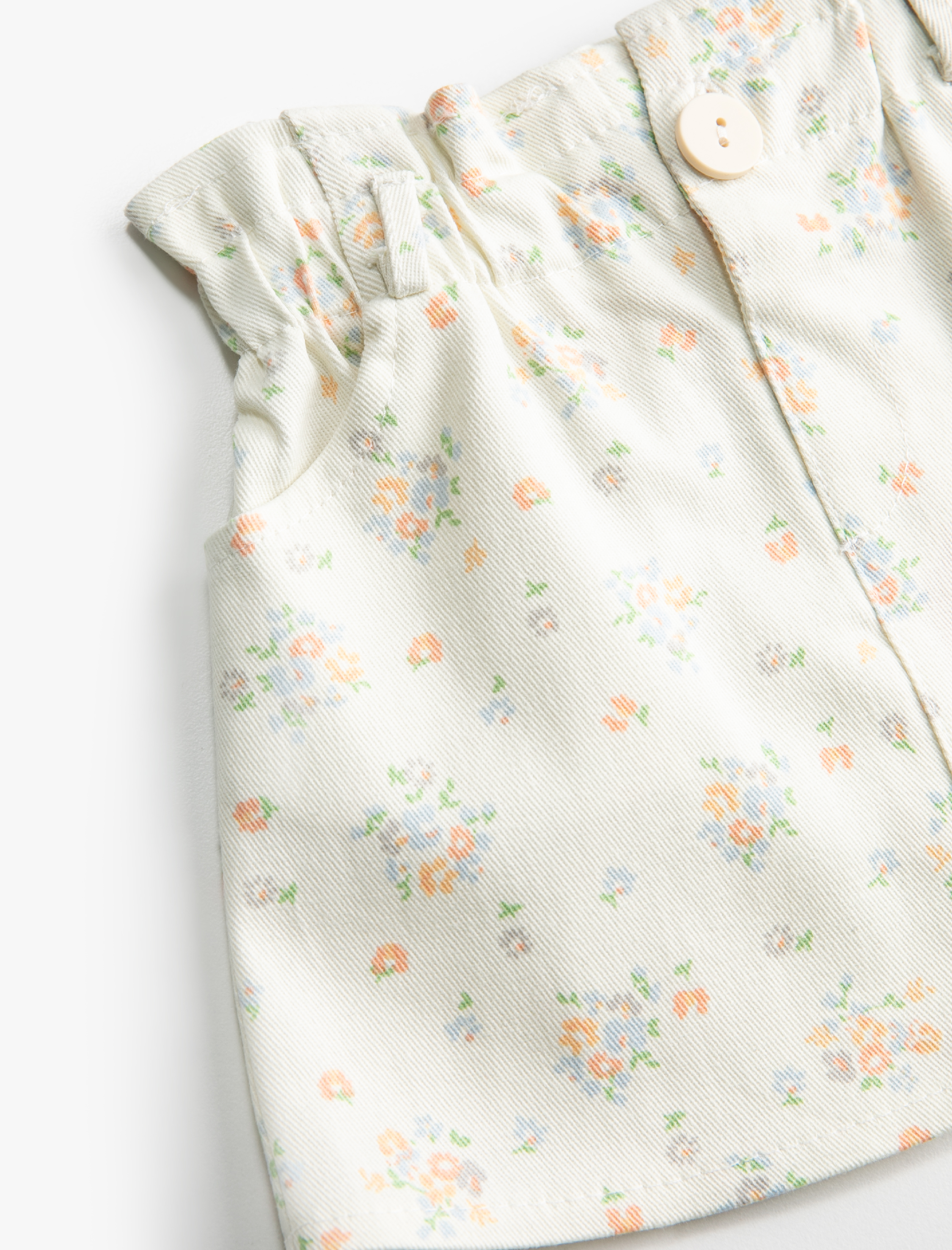  Kız Bebek Çiçek Desenli Etek Pamuklu