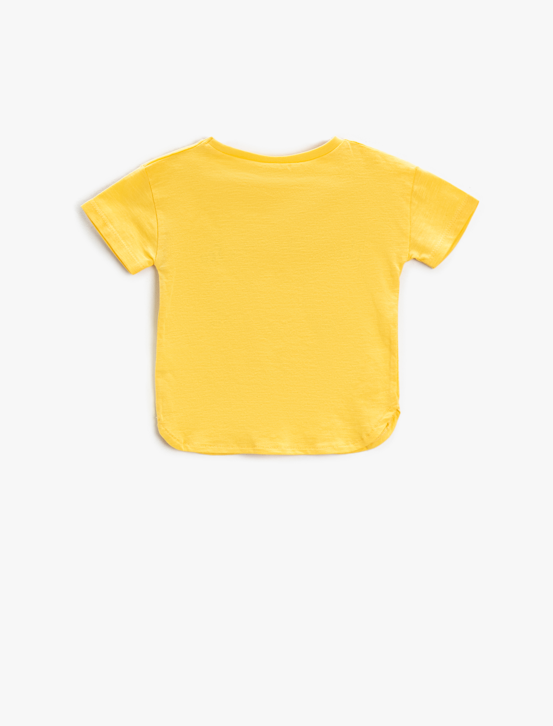  Erkek Bebek Baskılı Tişört Kısa Kollu Bisiklet Yaka Pamuklu