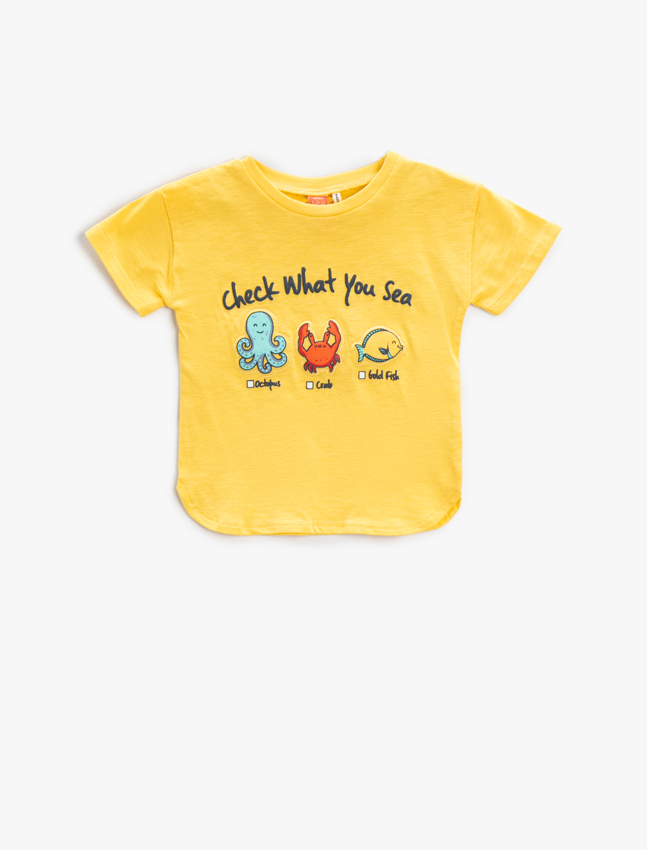  Erkek Bebek Baskılı Tişört Kısa Kollu Bisiklet Yaka Pamuklu