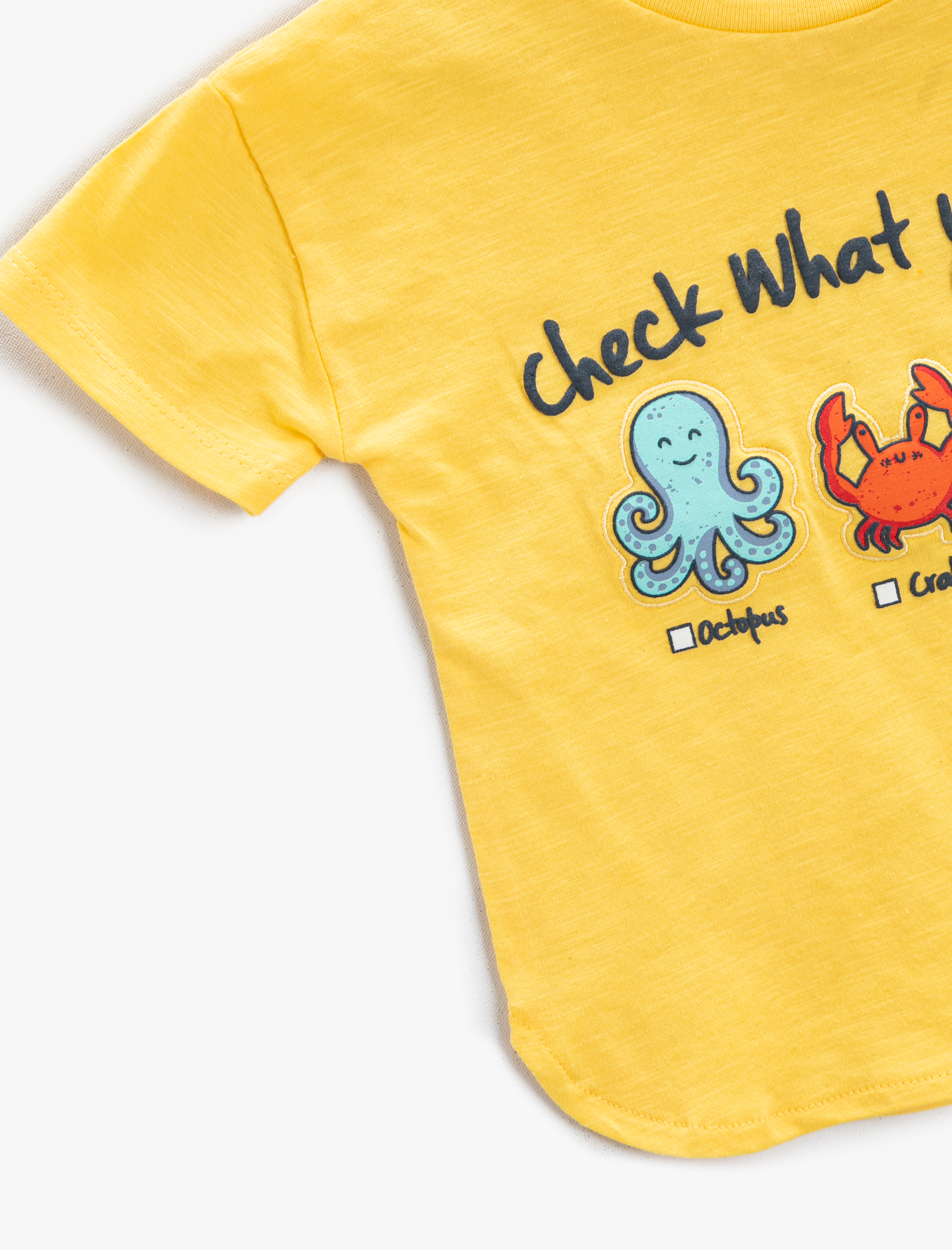  Erkek Bebek Baskılı Tişört Kısa Kollu Bisiklet Yaka Pamuklu