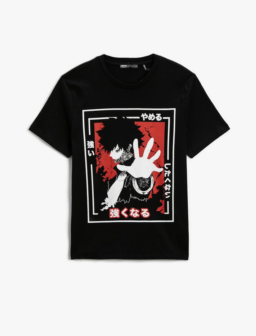   Manga Baskılı Tişört