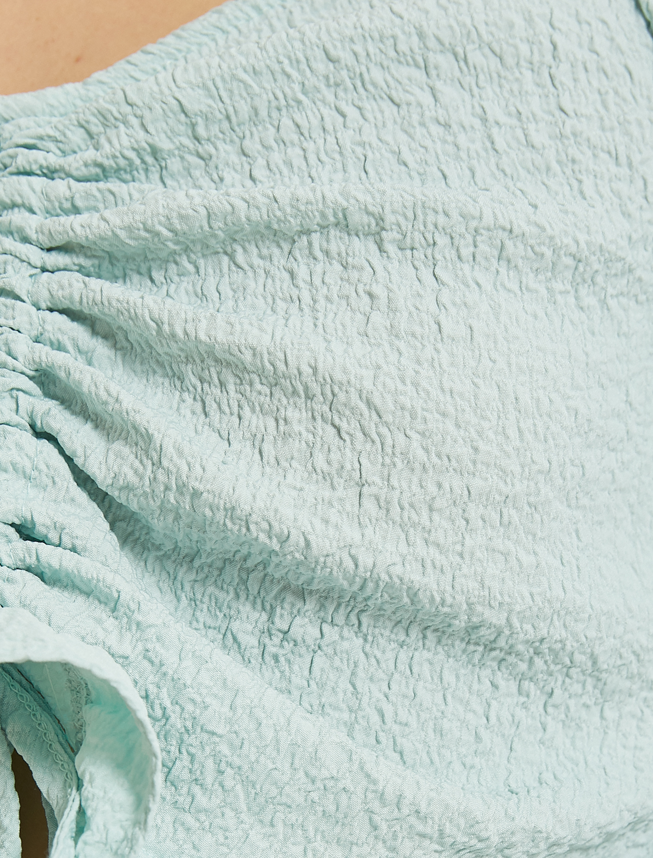   Crop Bluz Kısa Kollu