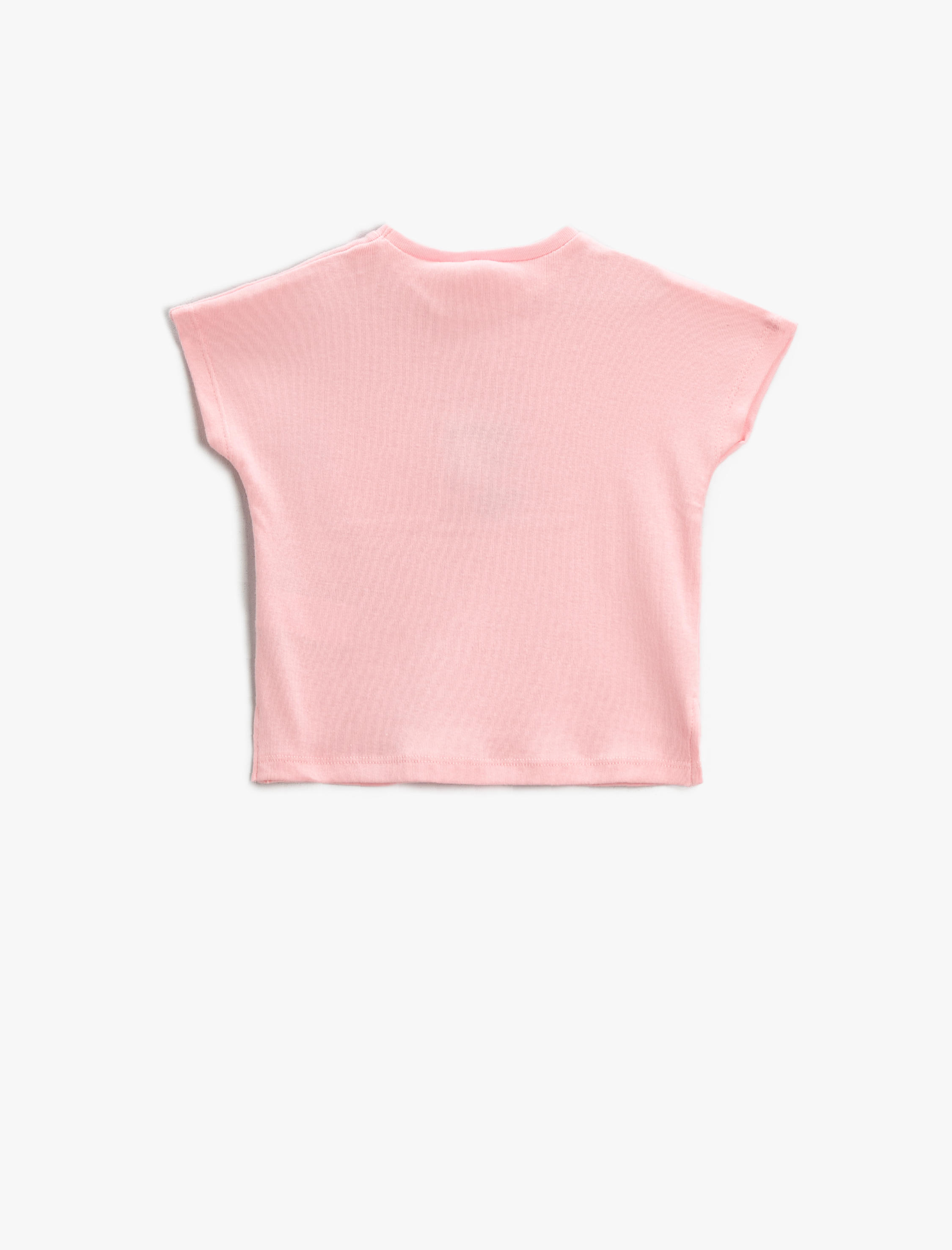  Kız Bebek Unicorn Baskılı Tişört Kısa Kollu Pamuklu