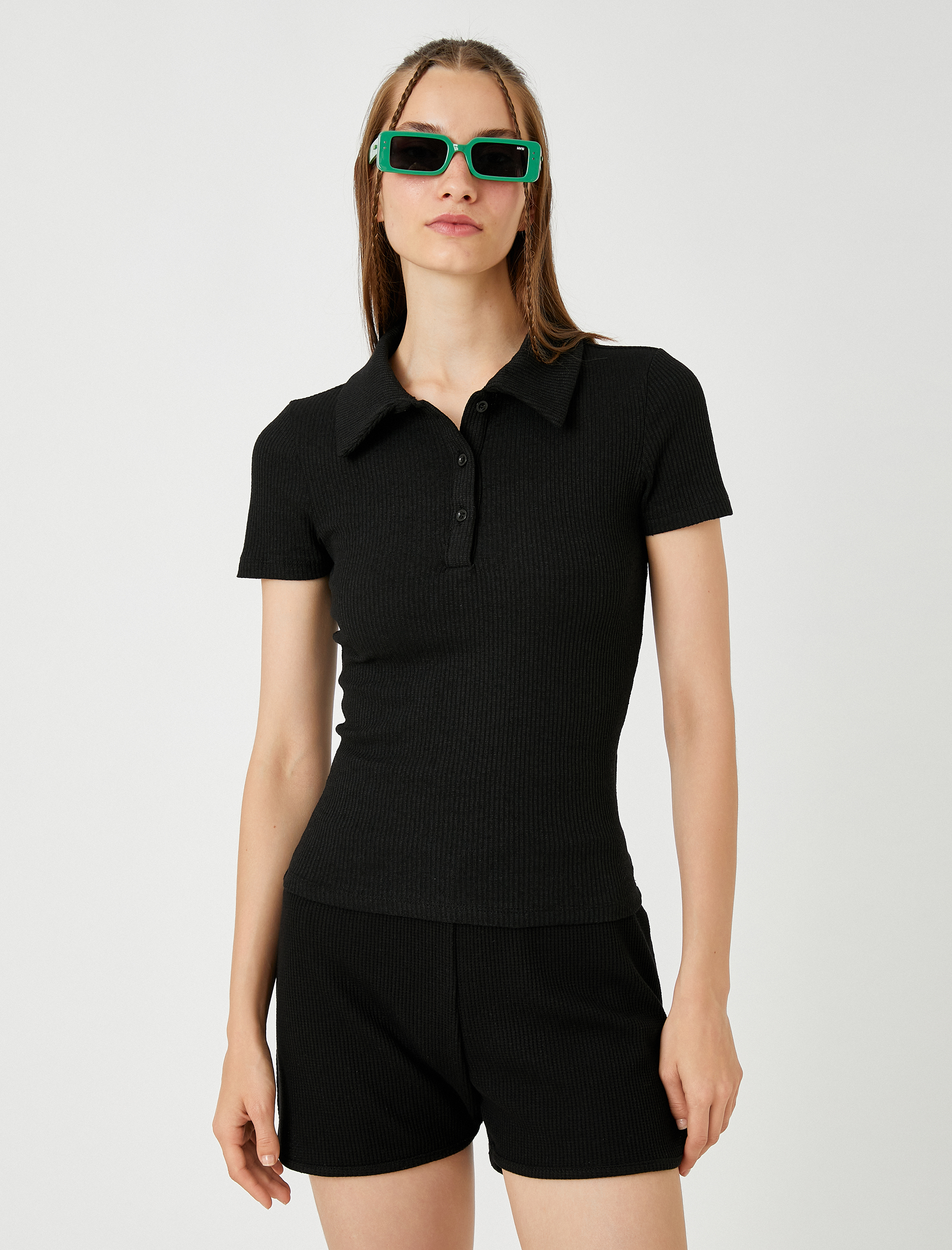   Polo Yaka Tişört Kısa Kollu