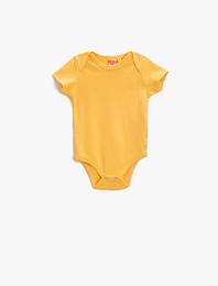 Kısa Kollu Çıtçıtlı Body Pamuklu