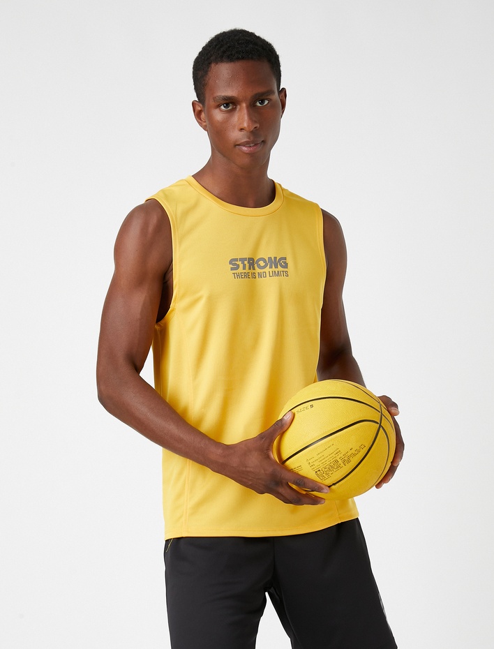  Slogan Baskılı Atlet