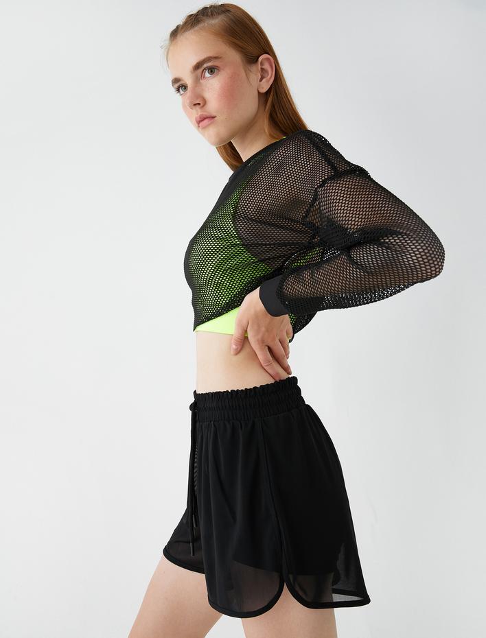  Çift Katlı Spor Şort