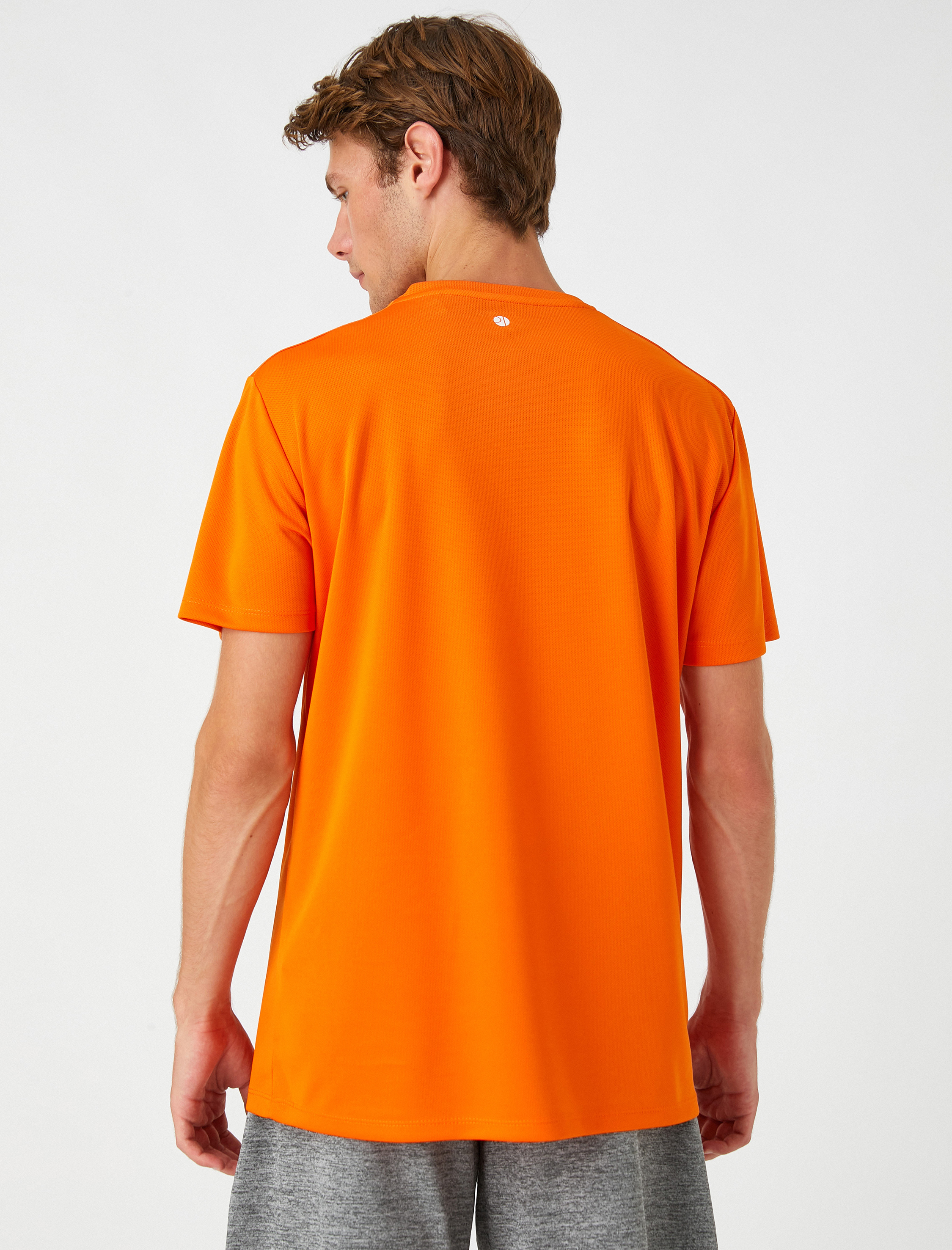   Baskılı Spor Tişört Bisiklet Yaka