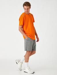 Baskılı Spor Tişört Bisiklet Yaka