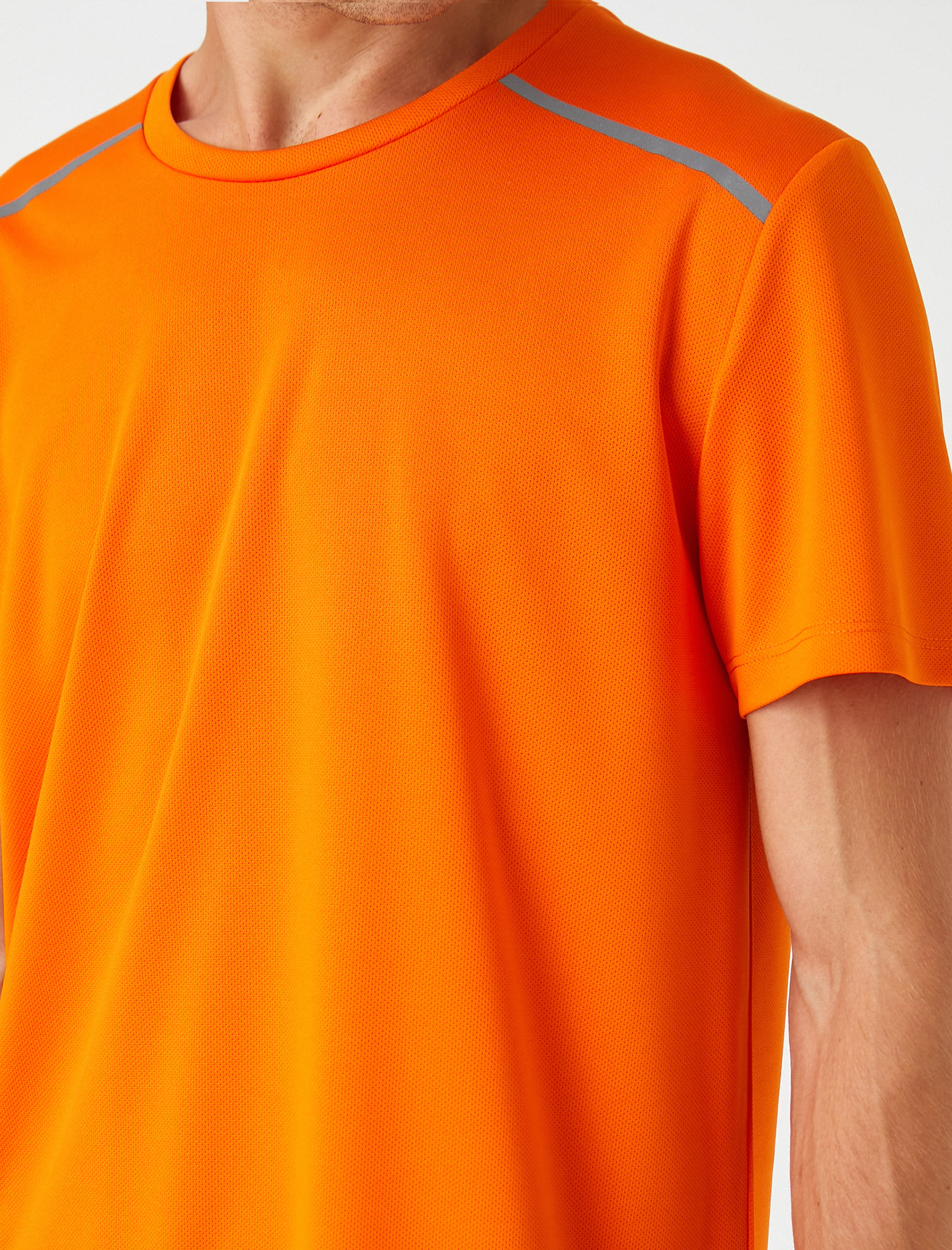   Baskılı Spor Tişört Bisiklet Yaka