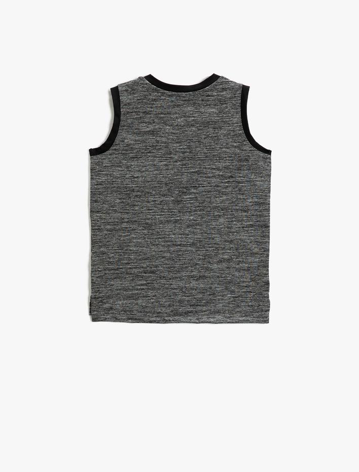 Erkek Çocuk Baskılı Atlet Bisiklet Yaka