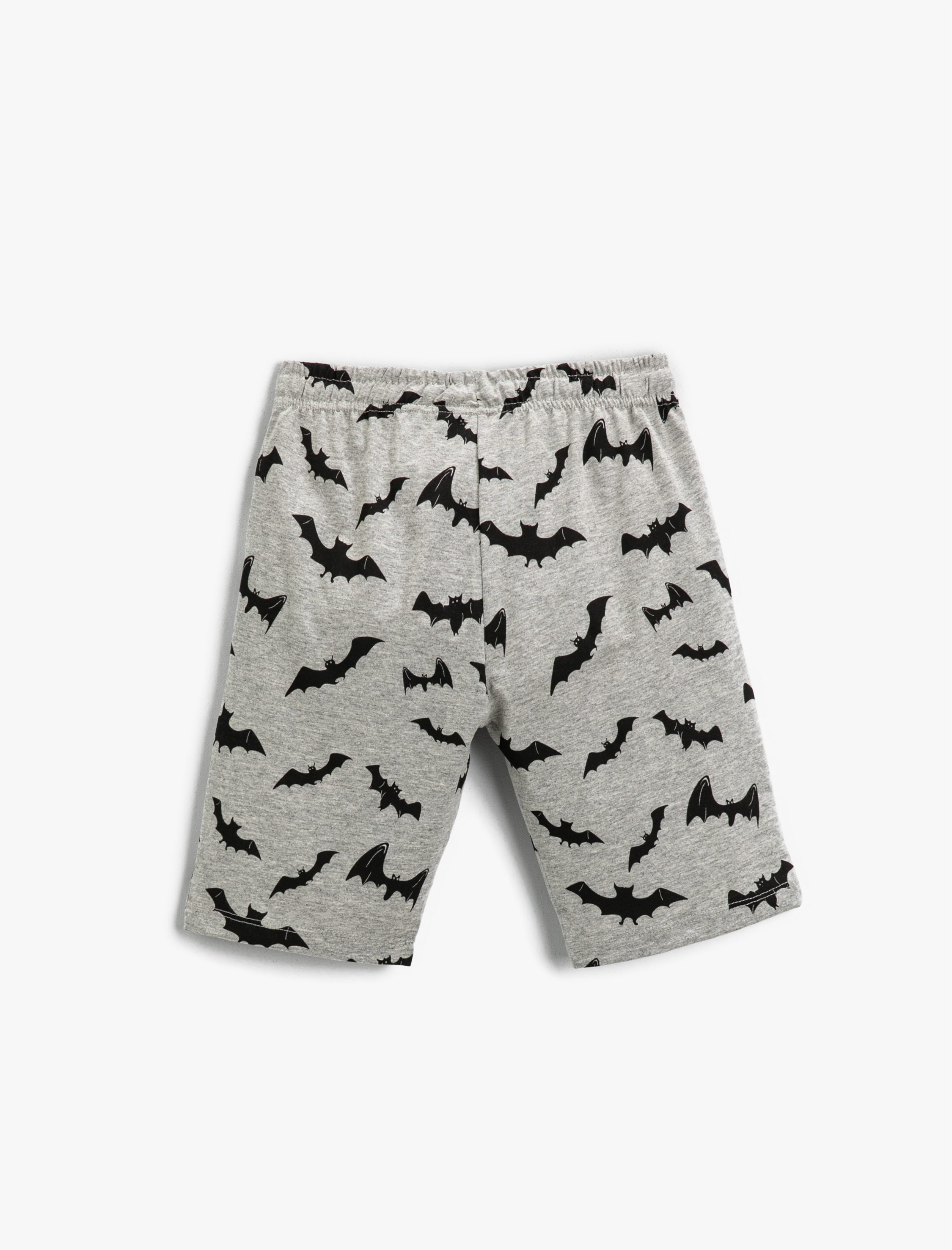  Erkek Çocuk Batman Baskılı Lisanslı Şort Pamuklu Beli Bağcıklı