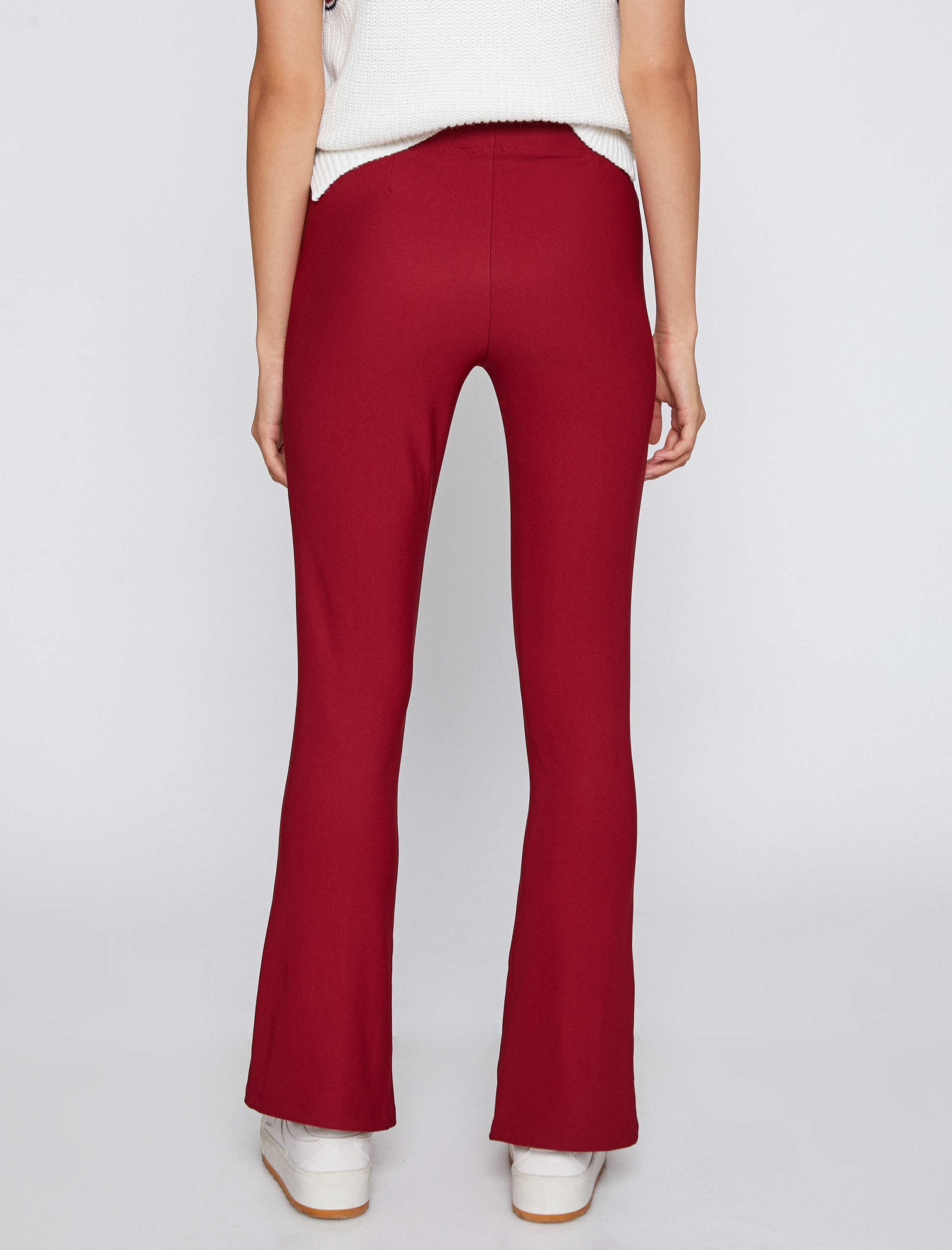   Yırtmaçlı Crop İspanyol Paça Tayt