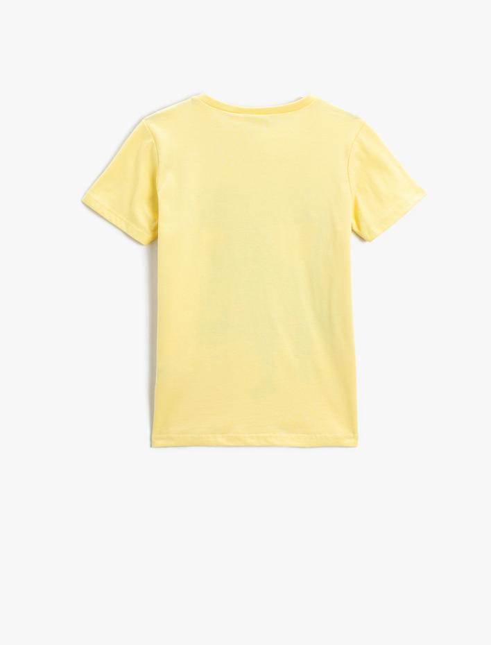 Erkek Çocuk Sörf Baskılı Kısa Kollu Tişört