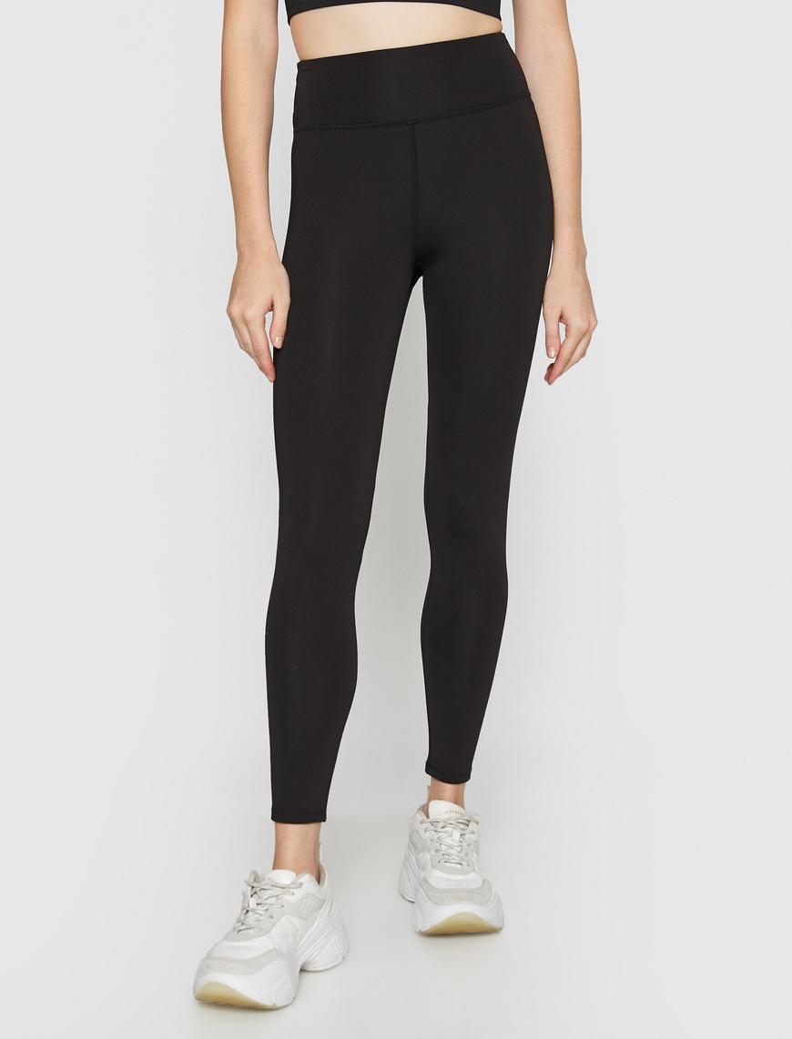   Minimal Reflektör Baskılı Spor Tayt