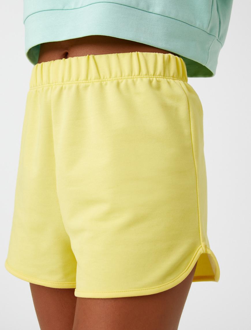   Mini Spor Şort Beli Lastikli
