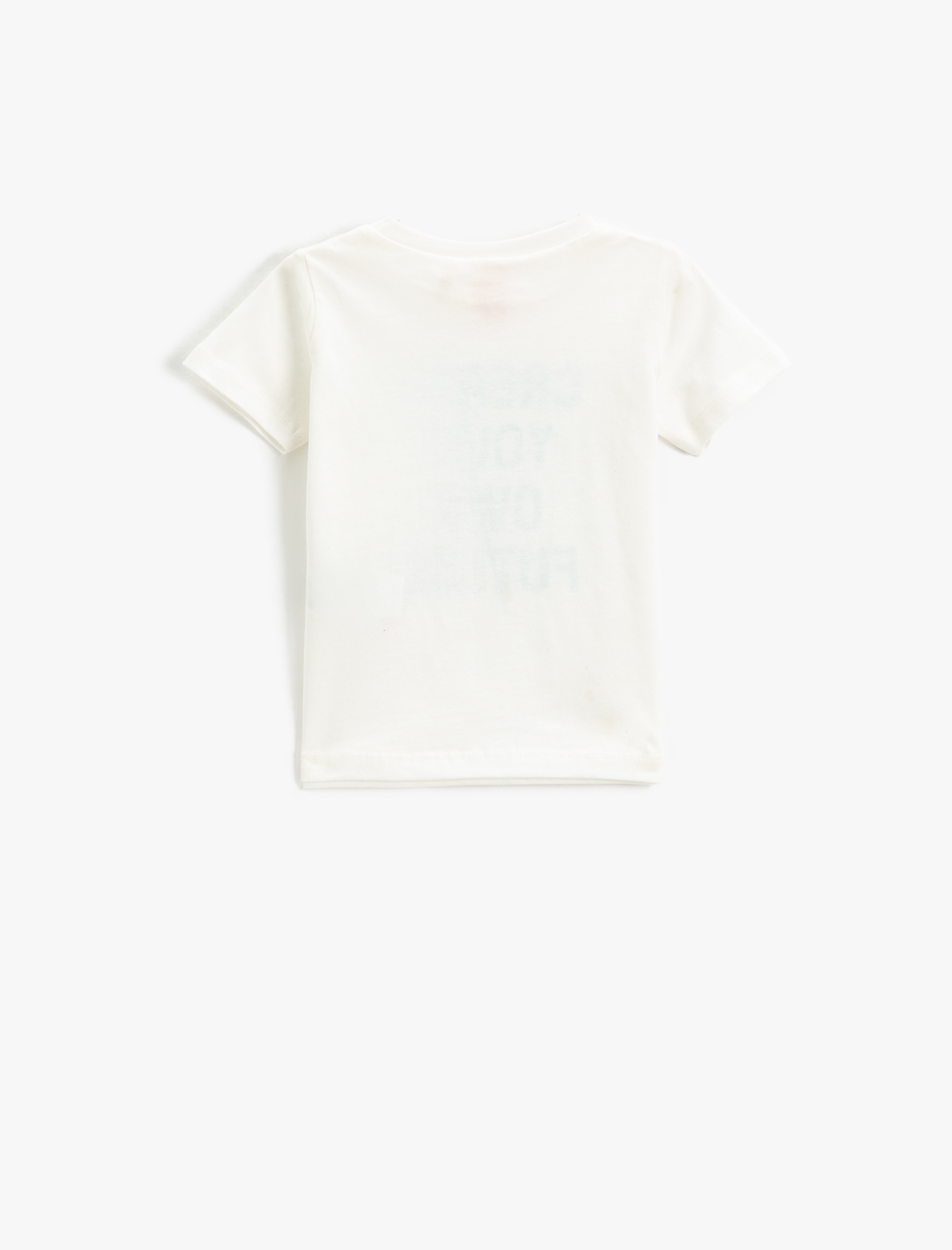  Erkek Bebek Baskılı Kısa Kollu Tişört Bisiklet Yaka