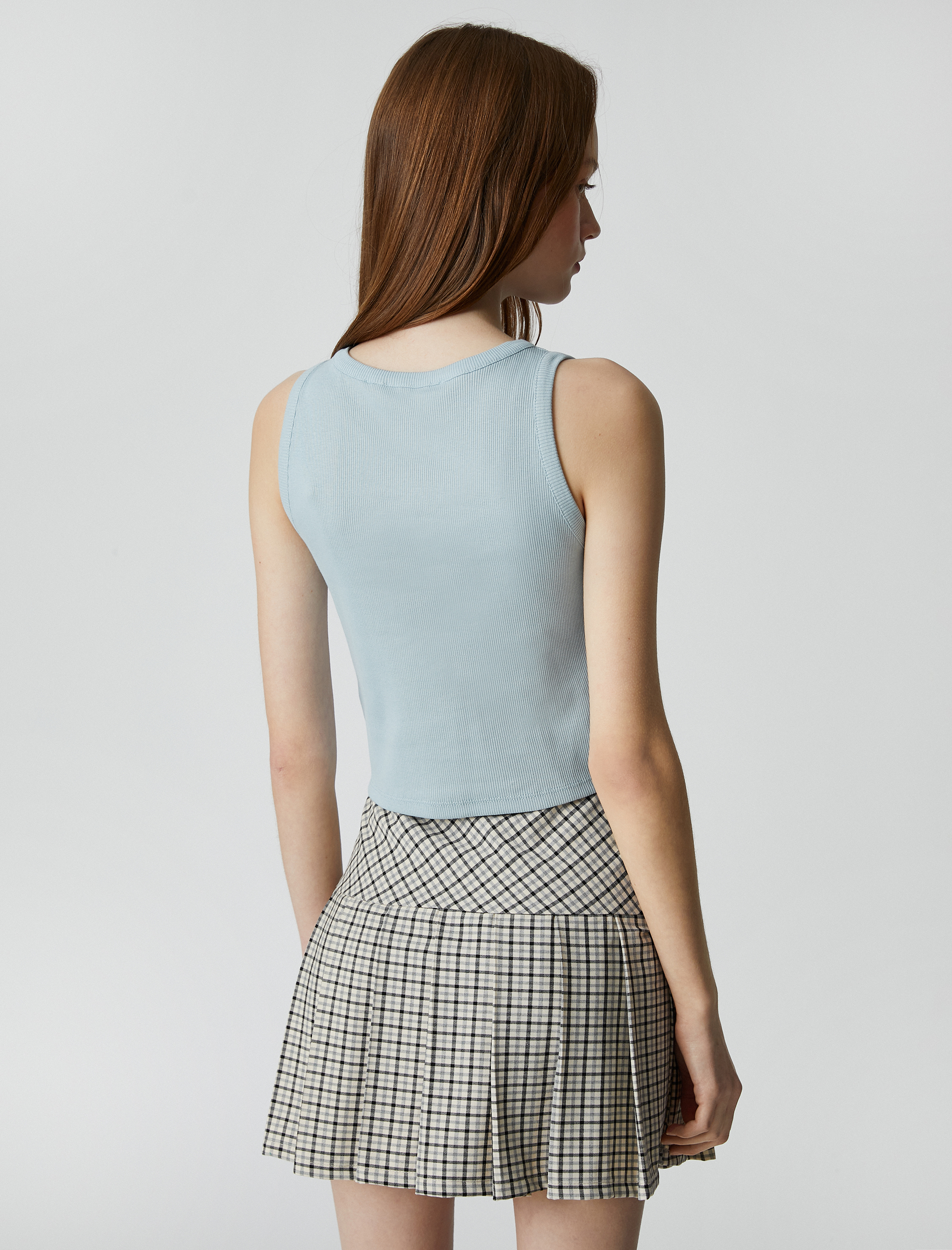   Crop Atlet Dar Kesim Bisiklet Yaka