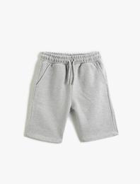Basic Chino  Şort Beli Bağlamalı Cepli