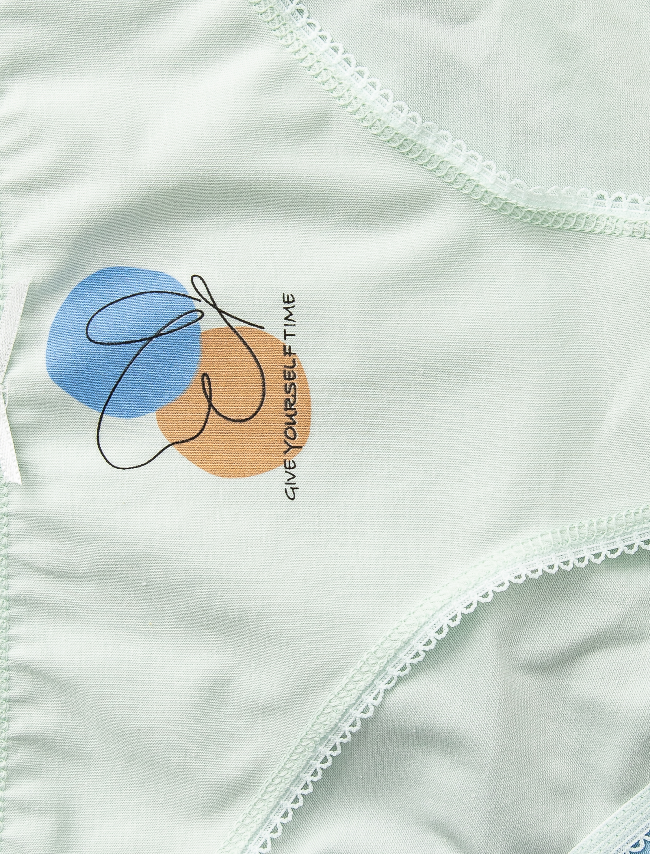   Pamuklu Külot 3'lü Brief Farklı Desenlerde Kurdele Detaylı