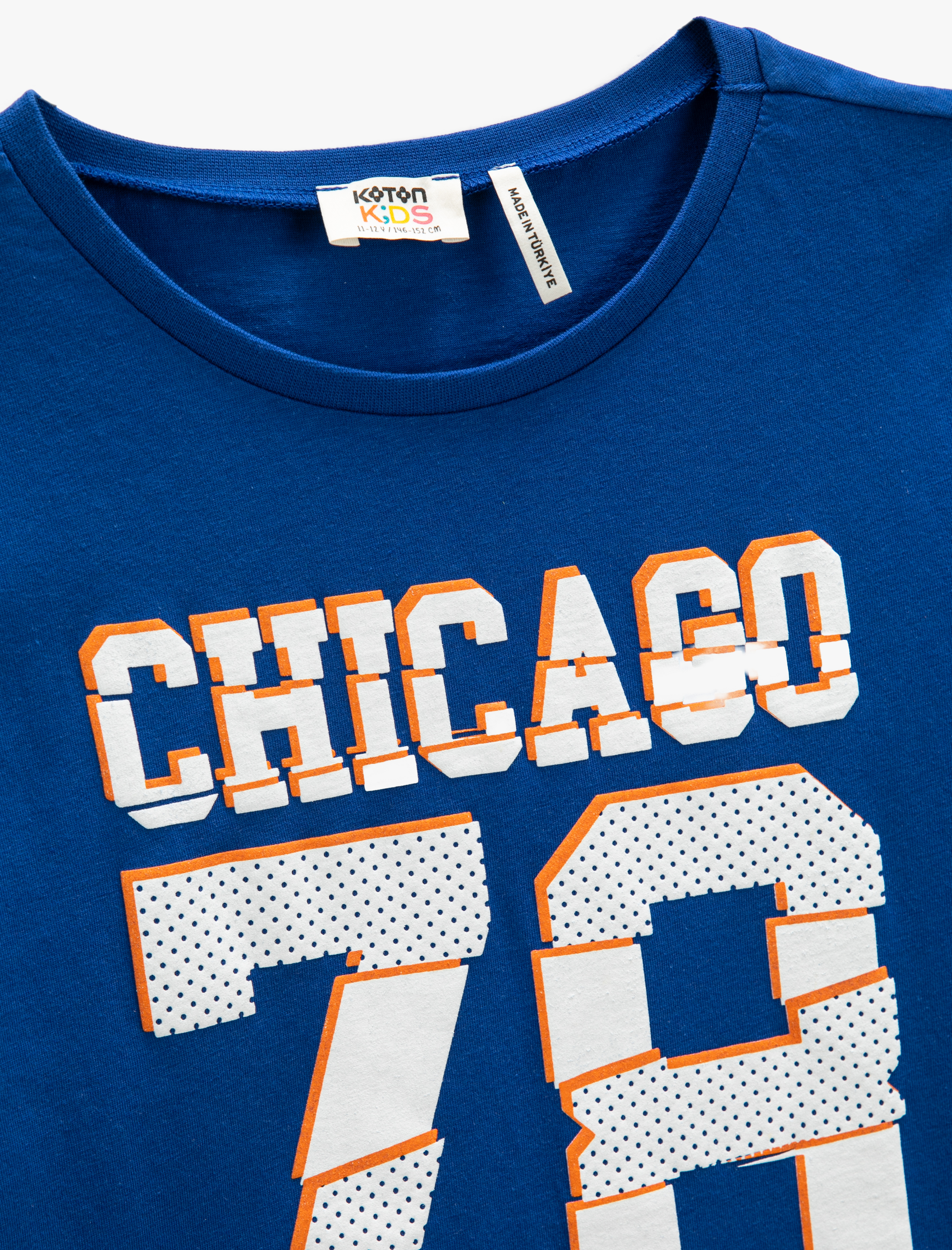  Erkek Çocuk Bisiklet Yaka Tişört Baskılı Kısa Kollu Pamuklu