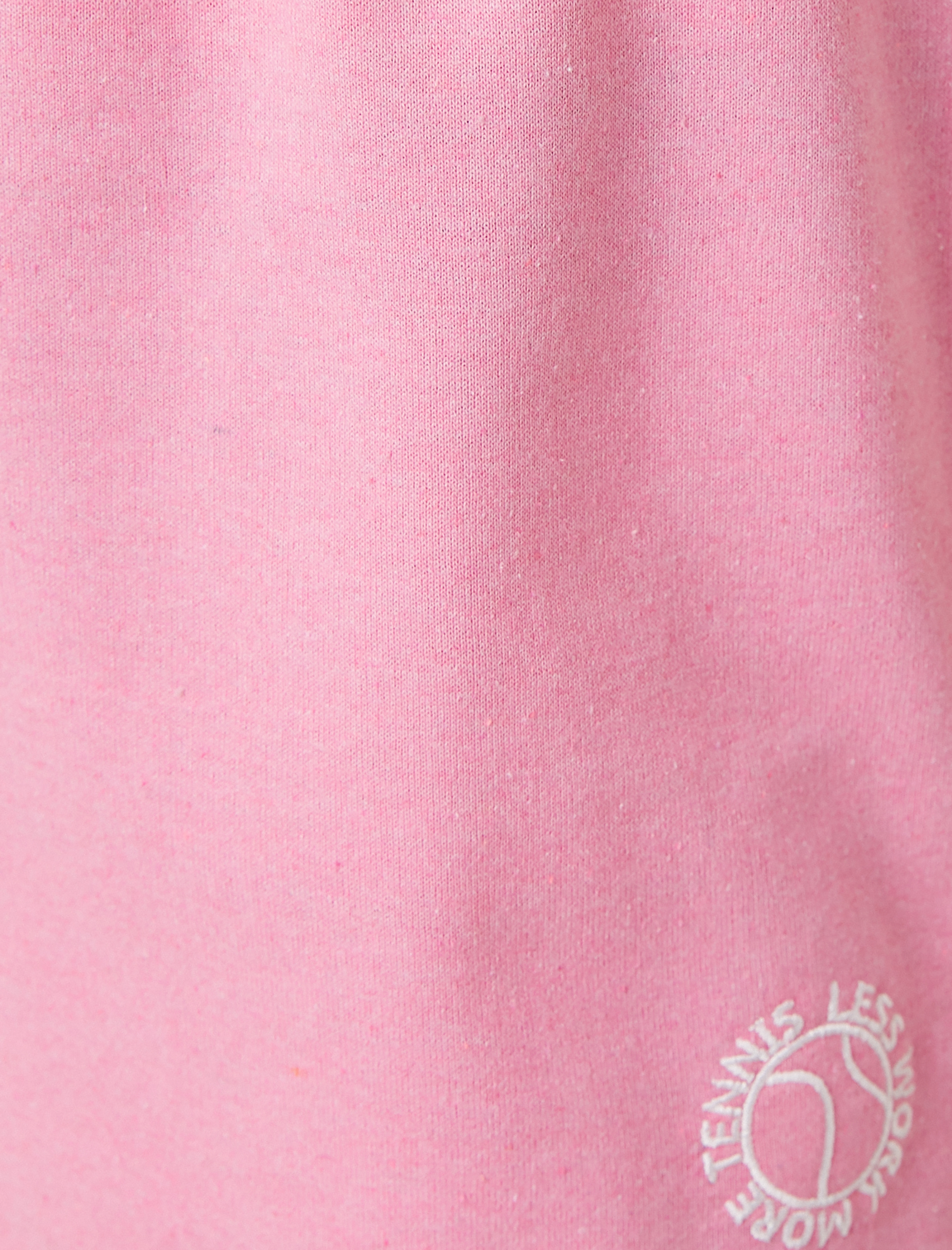   Mini Spor Şort Nakış Detaylı Beli Bağlamalı Pamuklu