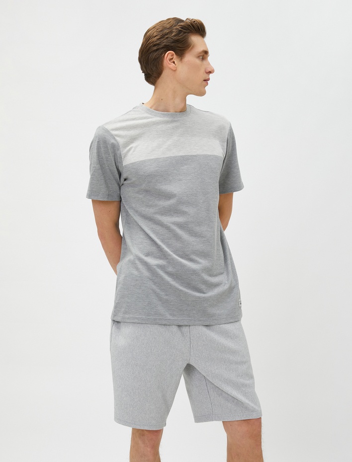  Beli Bağcıklı Şort Cep Detaylı Pamuklu