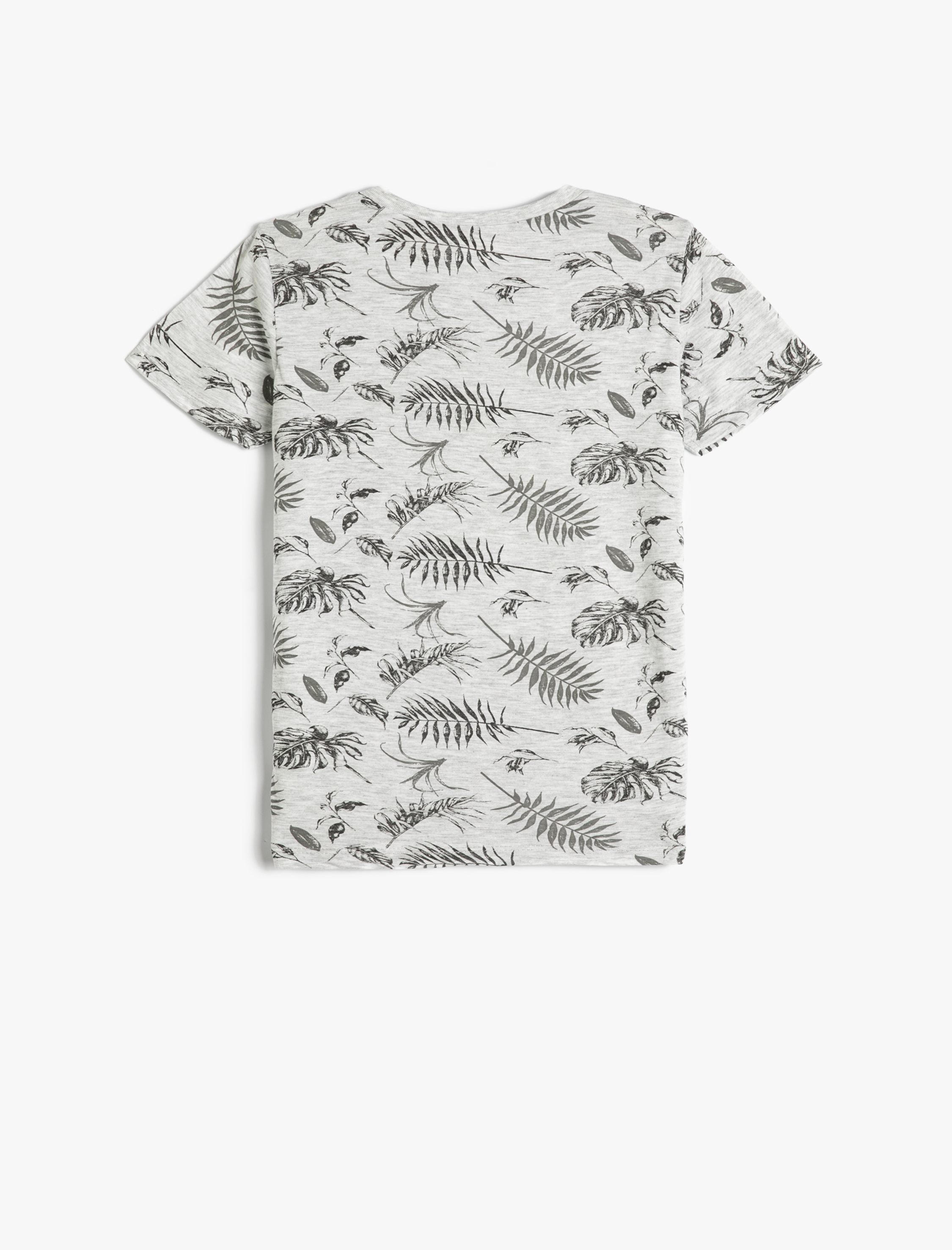  Erkek Çocuk Tişört Kısa Kollu Bisiklet Yaka Baskılı Pamuklu