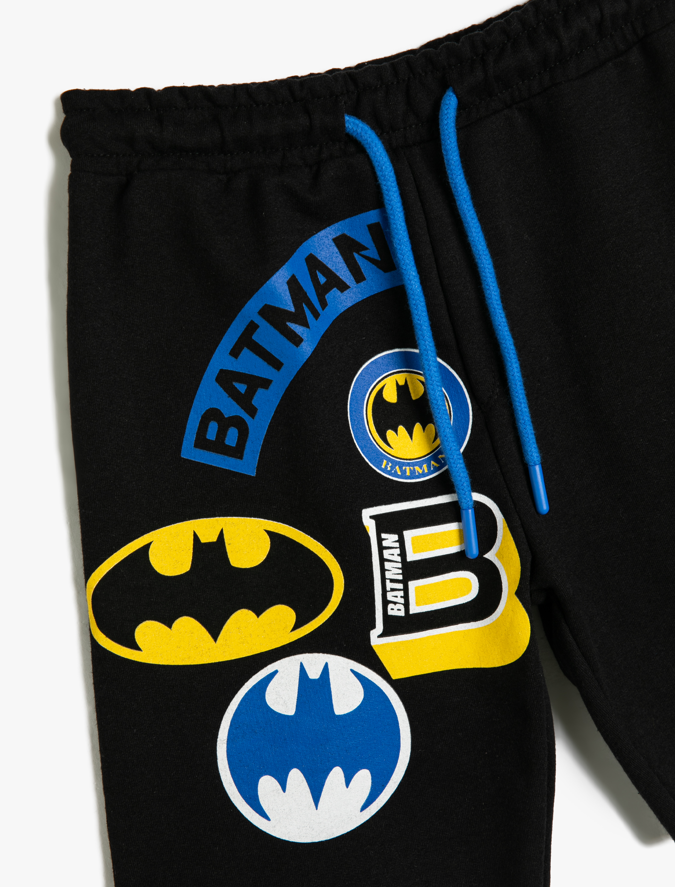  Erkek Çocuk Şort Batman Baskılı Lisanslı Pamuklu Beli Bağlamalı