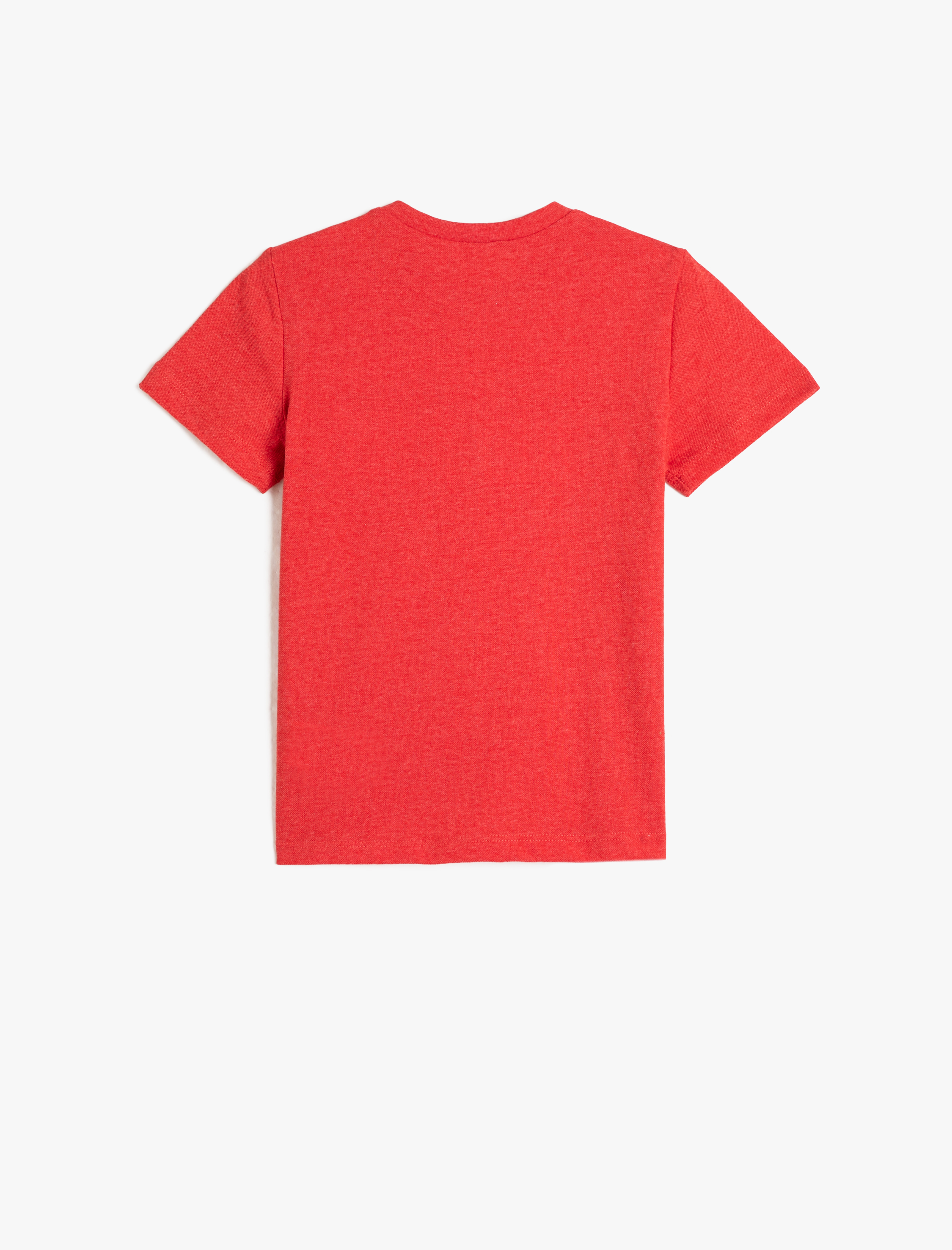  Erkek Çocuk Tişört Kısa Kollu Bisiklet Yaka Kabartma Baskılı