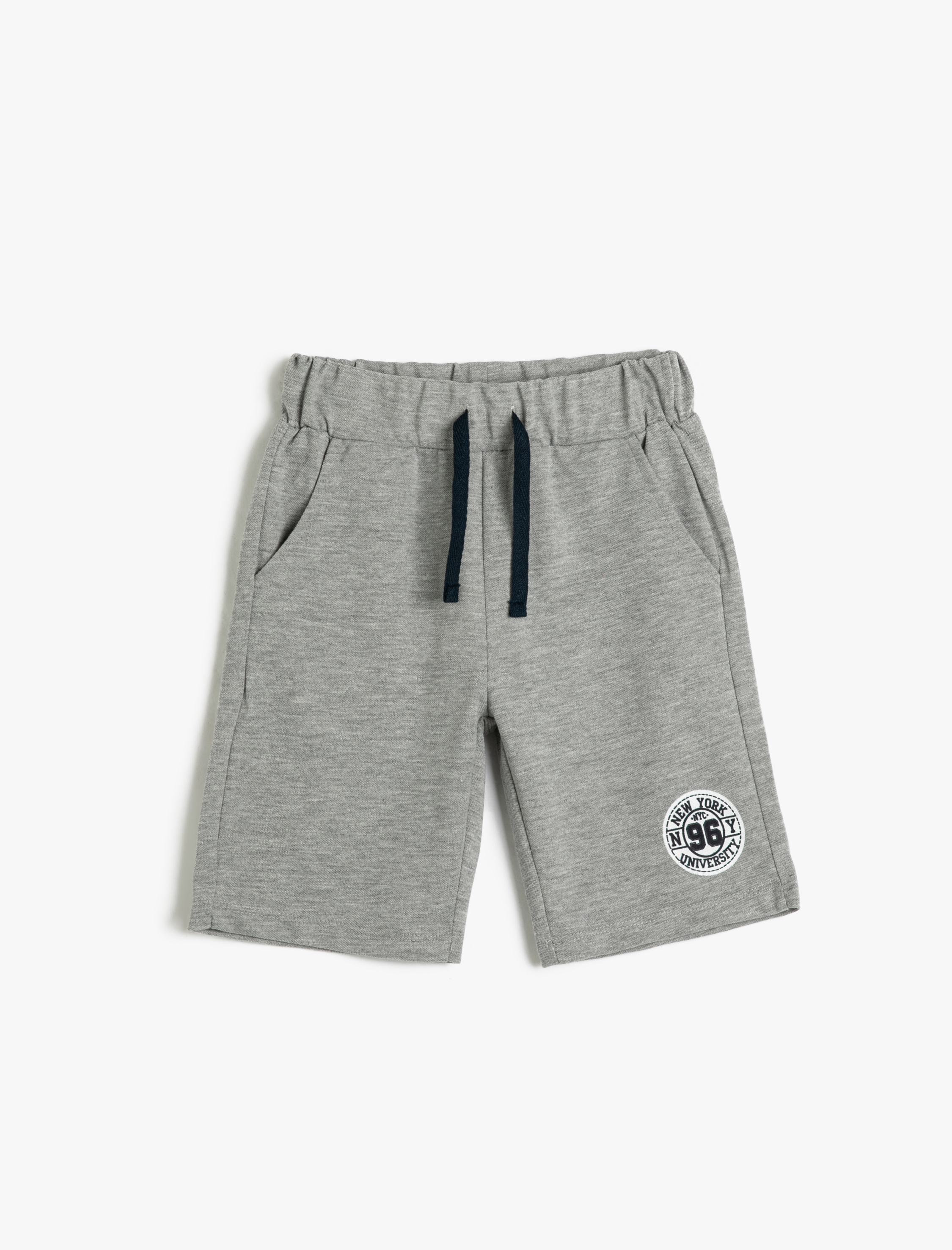  Erkek Çocuk Şort Pamuklu Beli Bağlamalı Cepli