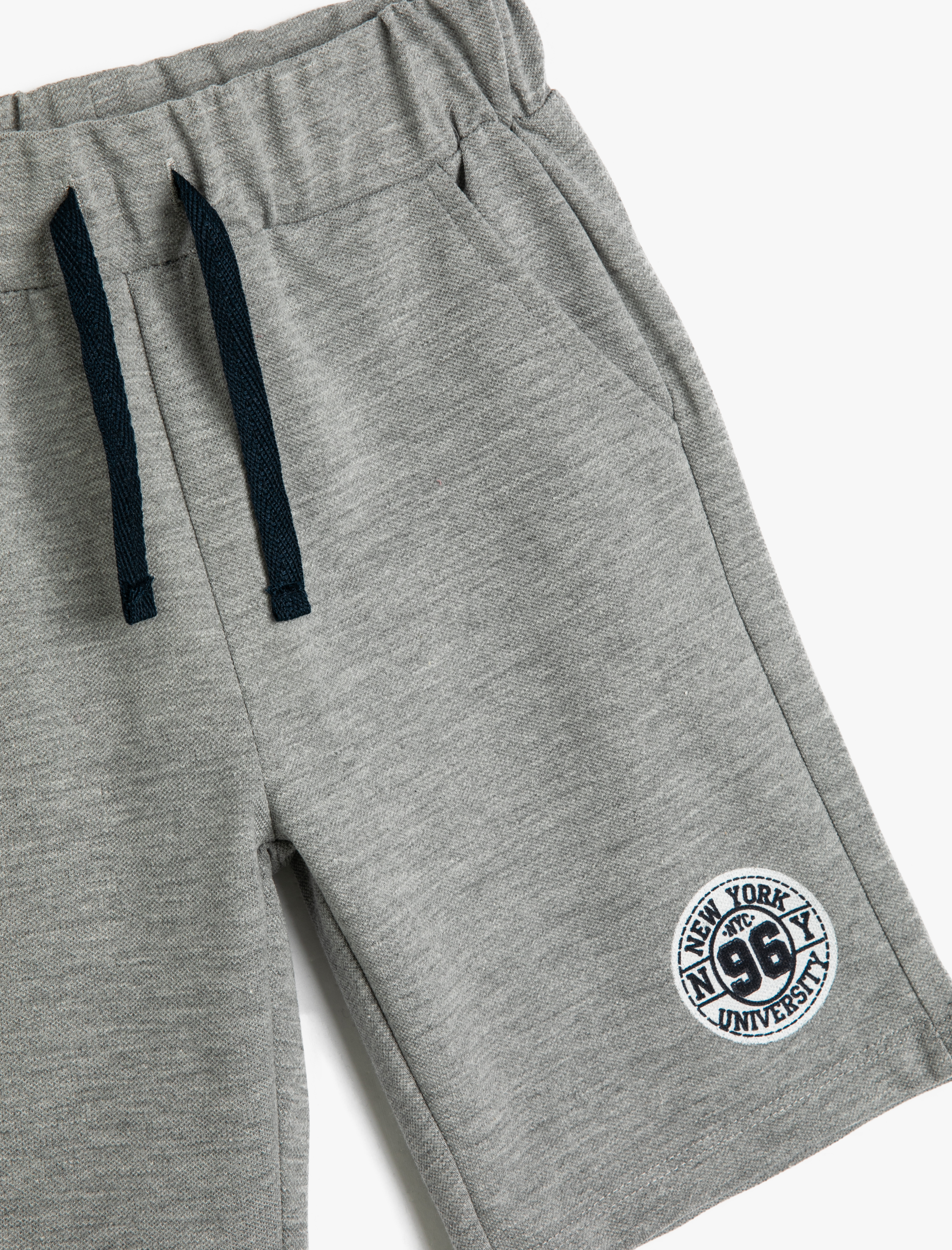  Erkek Çocuk Şort Pamuklu Beli Bağlamalı Cepli