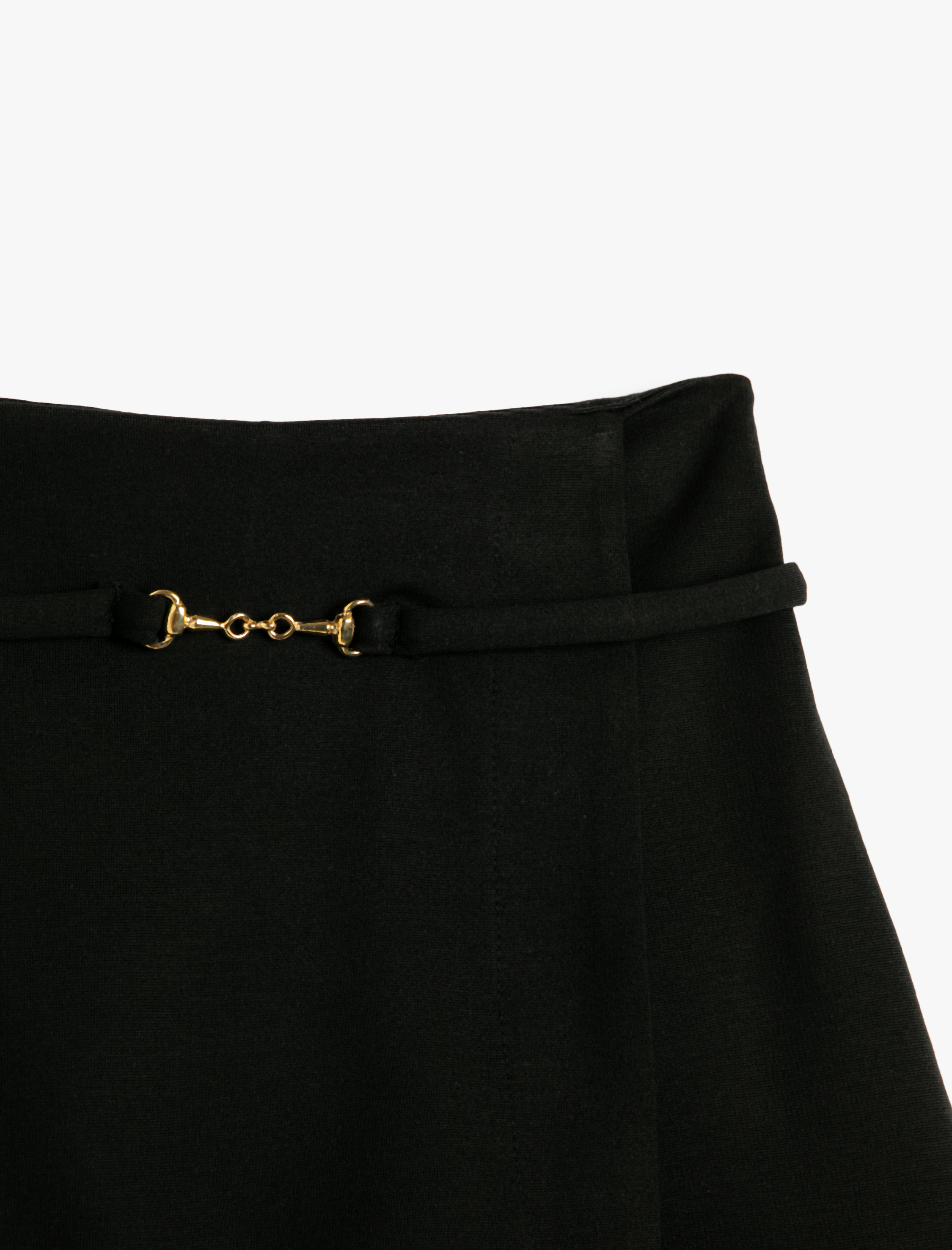  Kız Çocuk Şort Etek Kemer Detaylı Kruvaze