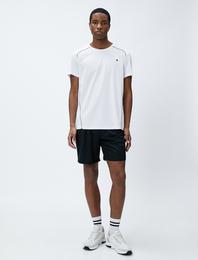 Kısa Spor Şort Beli Bağcıklı Cepli