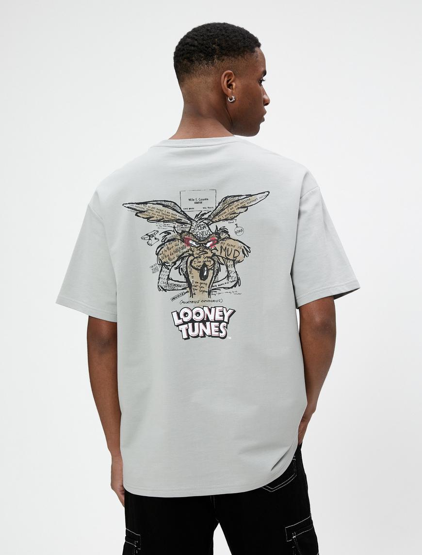   Looney Tunes Tazmanya Canavarı Oversize Tişört Lisanslı Baskılı