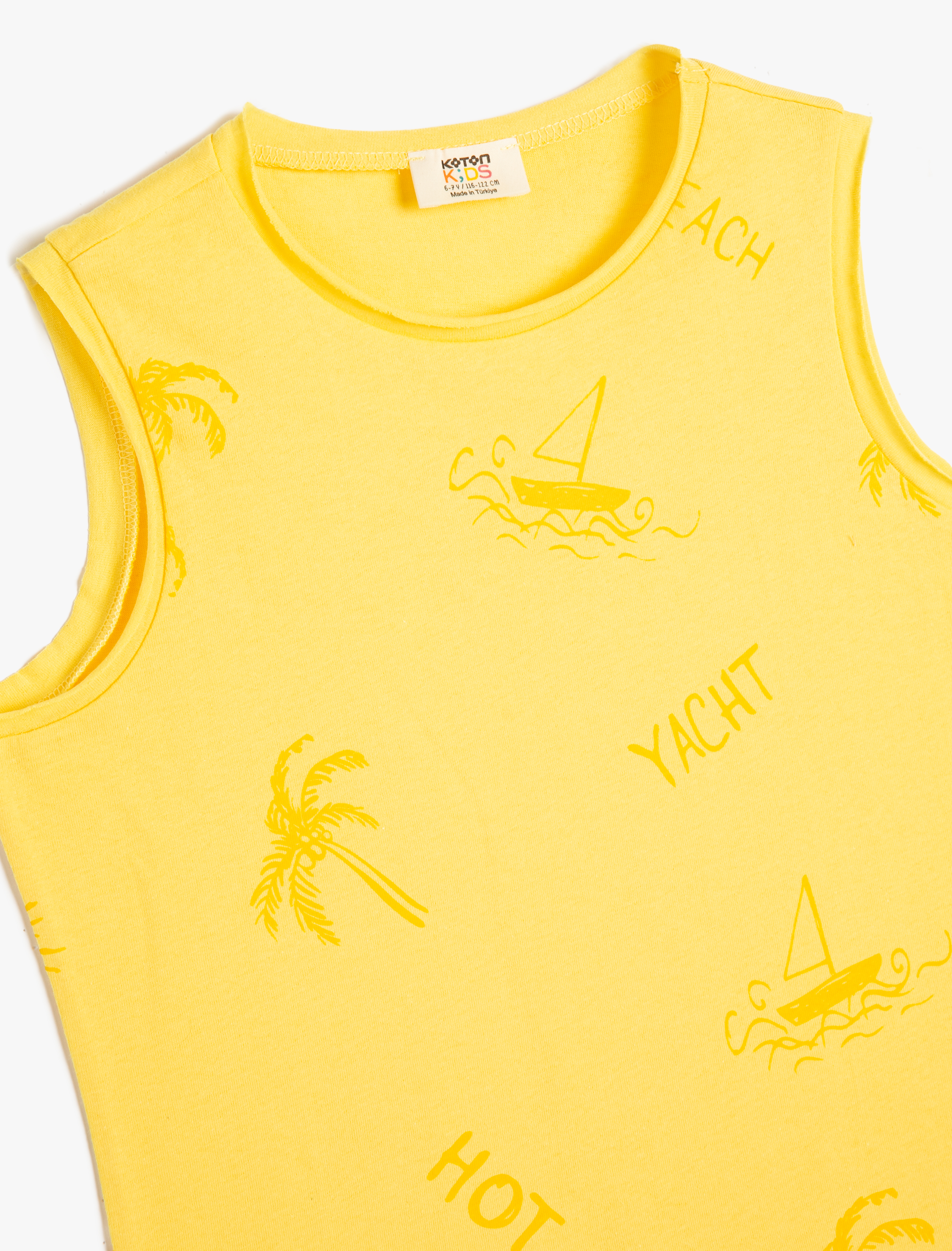  Erkek Çocuk Atlet Kolsuz Bisiklet Yaka Pamuklu