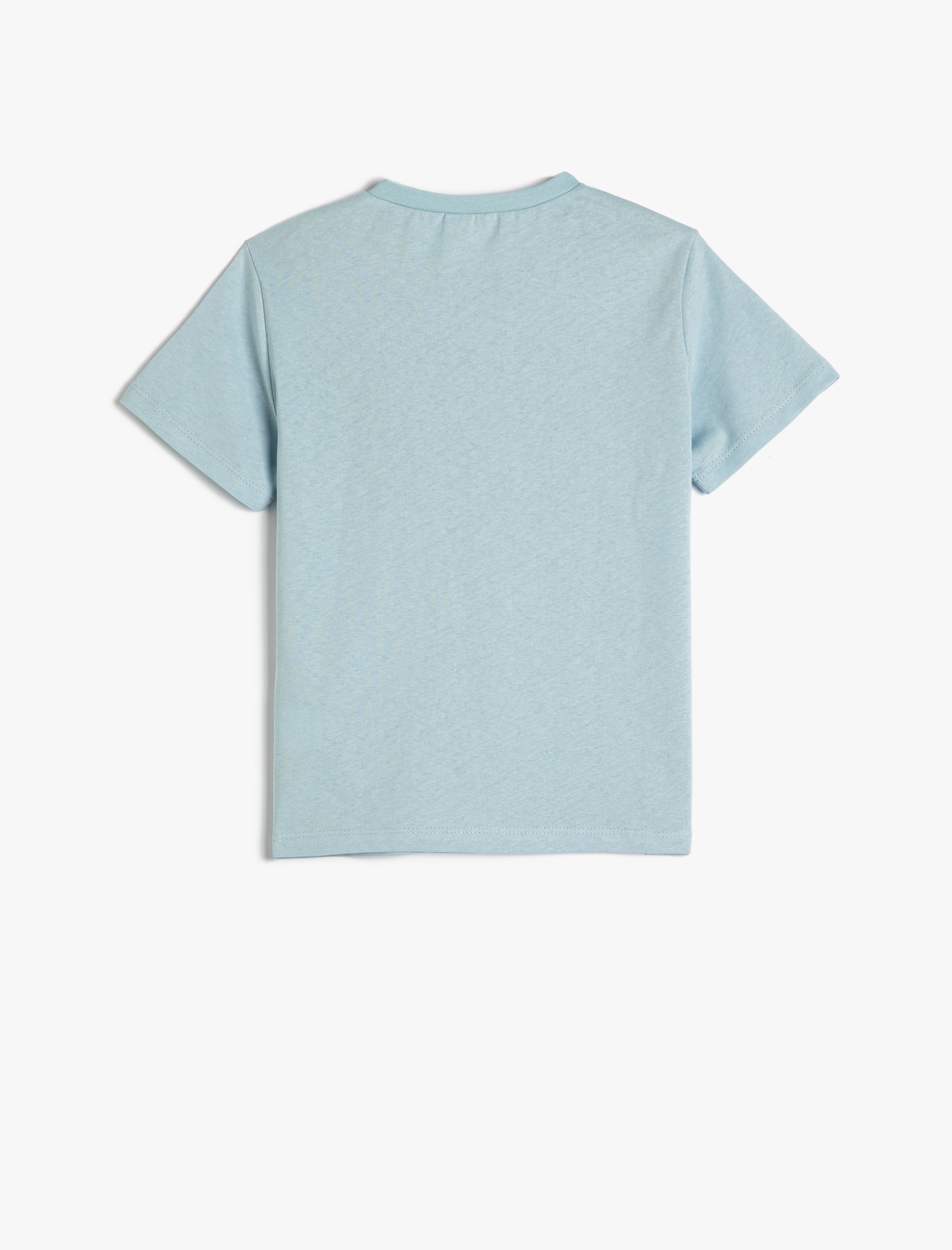  Erkek Çocuk Tişört Kısa Kollu Bisiklet Yaka Pamuklu Baskılı Detaylı