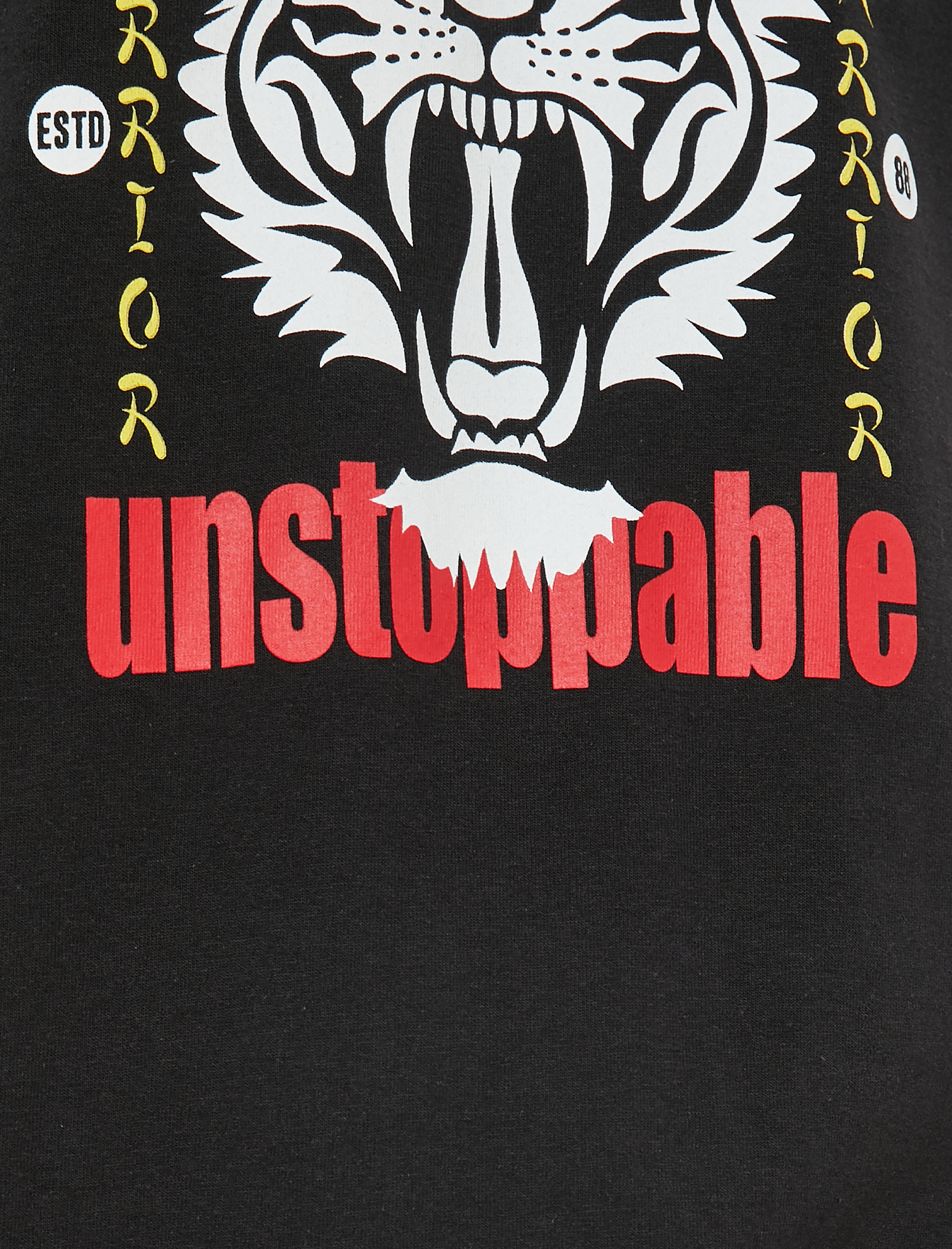   Uzakdoğu Baskılı Tişört Bisiklet Yaka Dar Kesim Pamuklu