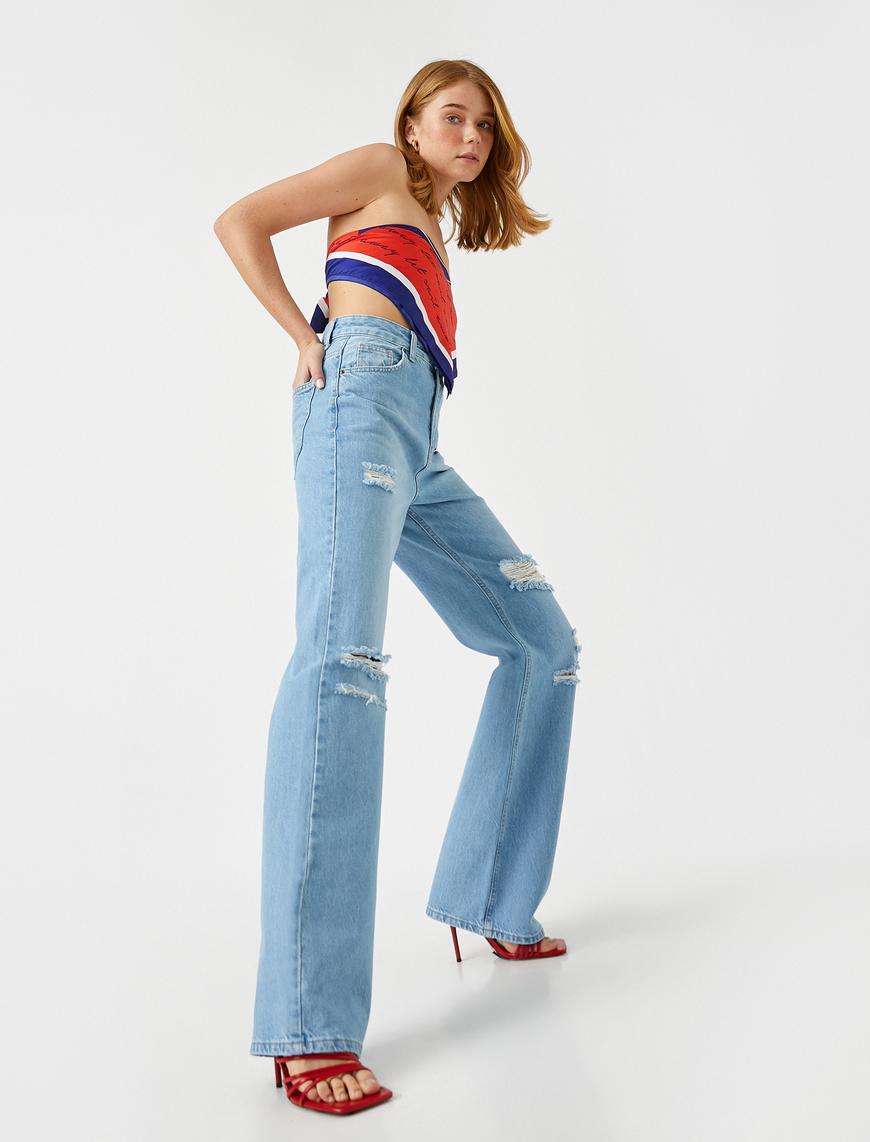   Dad Fit Kot Pantolon - Bianca Jean