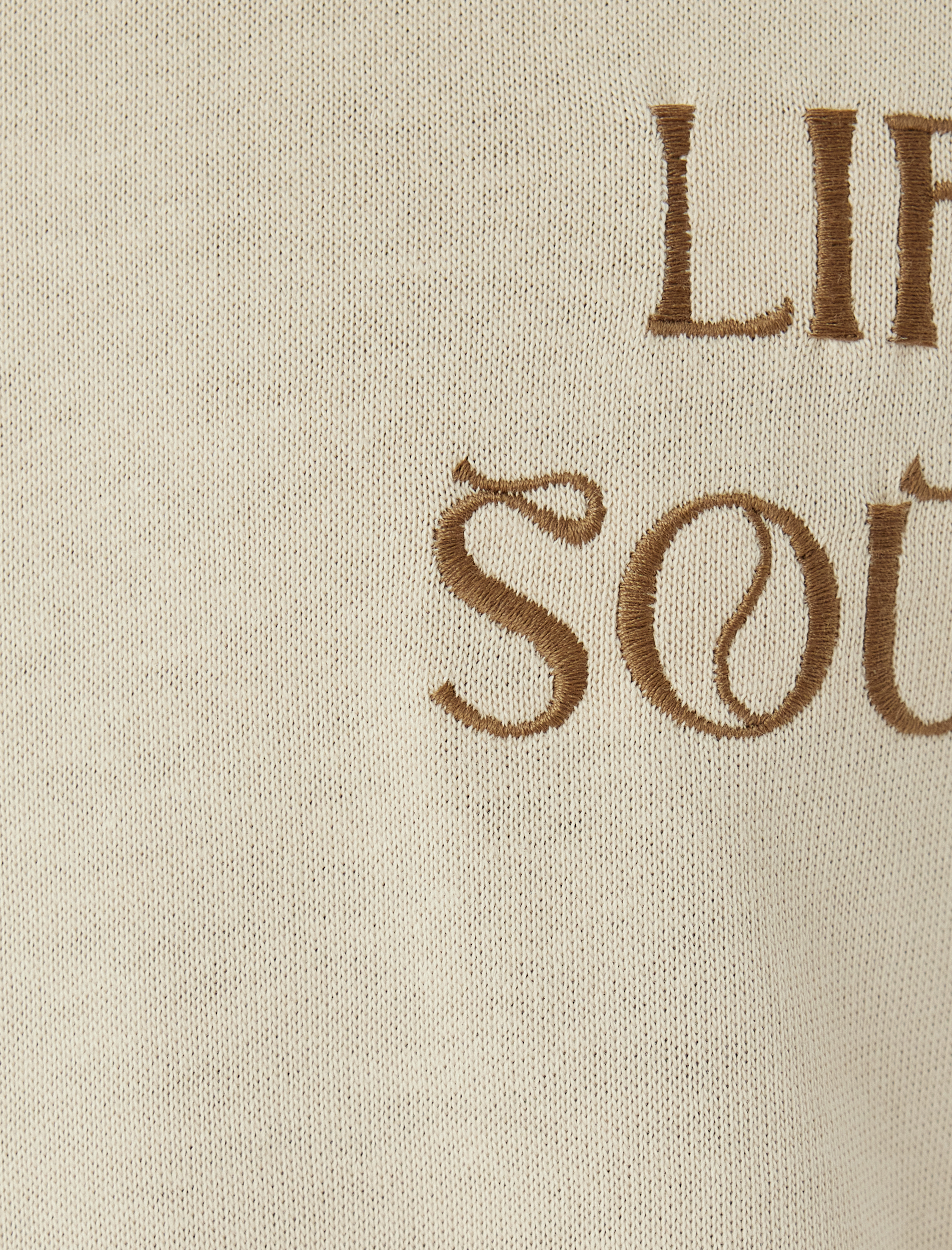   Bisiklet Yaka Pamuklu Regular Fit Slogan İşlemeli Kısa Kollu Tişört