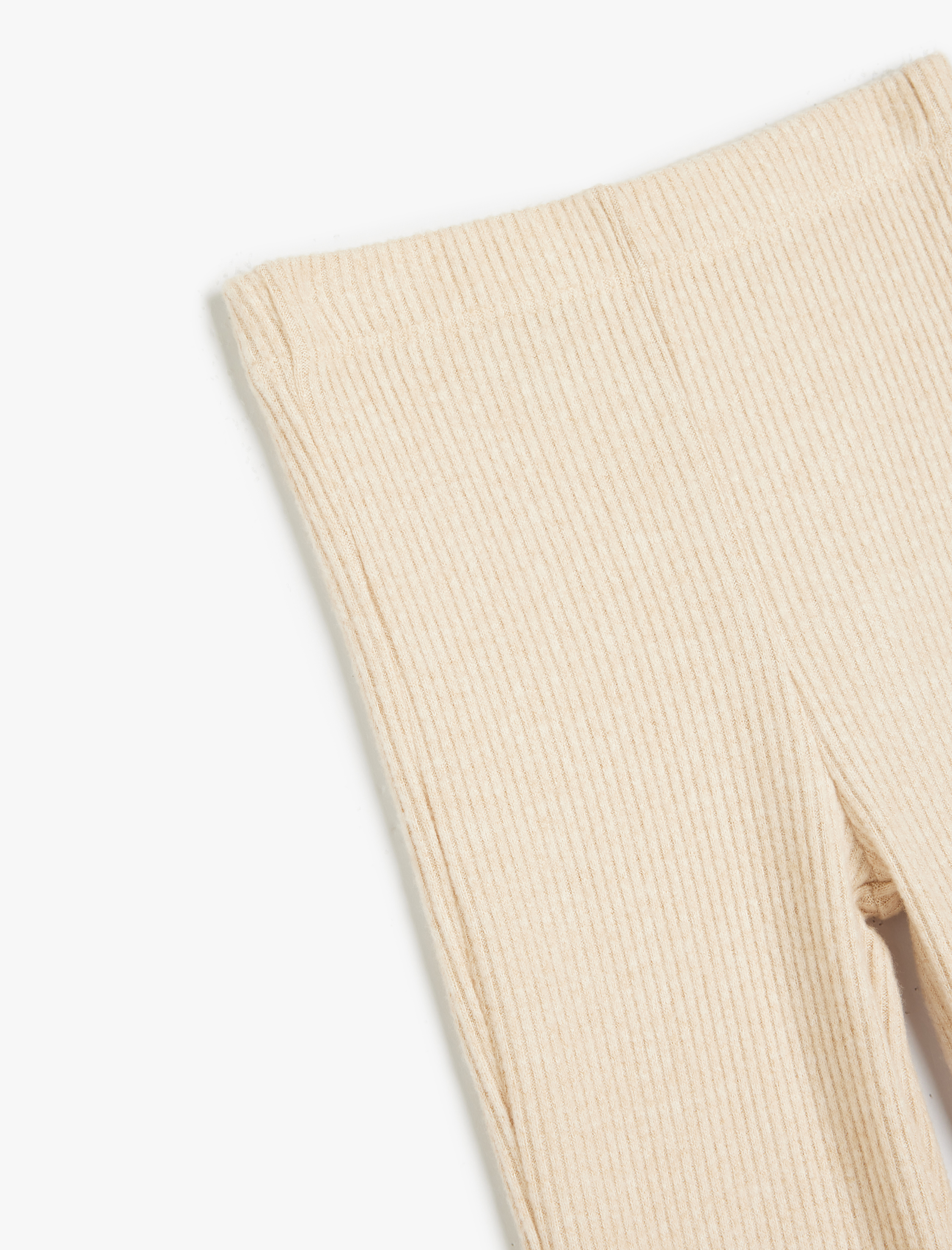  Kız Çocuk İspanyol Paça Pantolon Viskon Kumaş Ribanalı