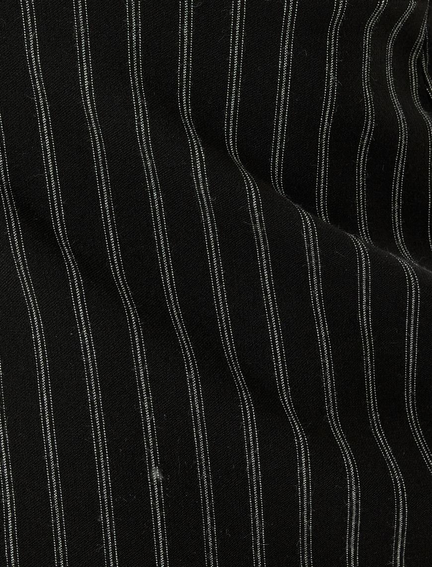   Gömlek Yaka Bodycon Mini Elbise Uzun Kollu
