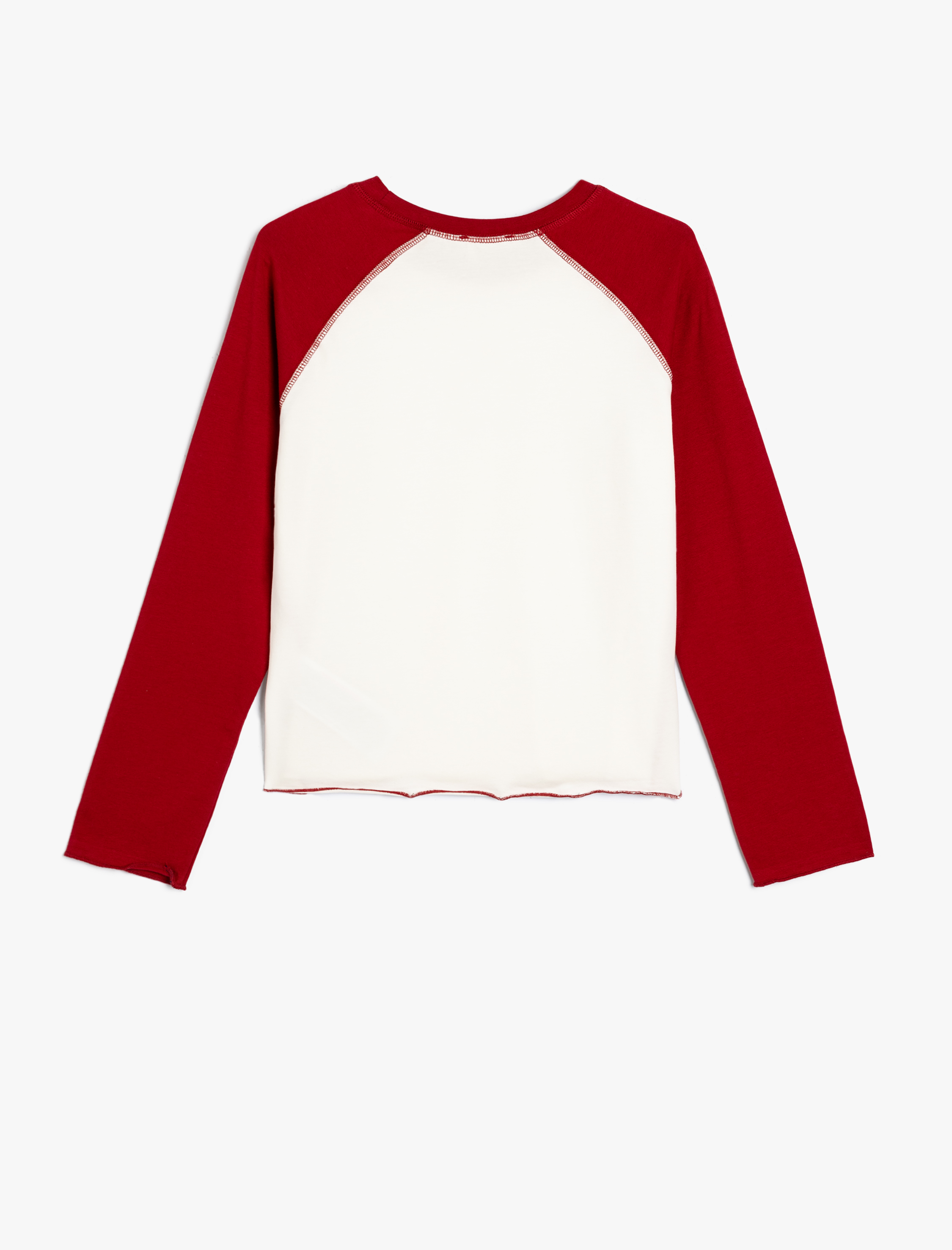  Kız Çocuk Tişört Yıldız Baskılı Uzun Kollu Bisiklet Yaka Pamuklu