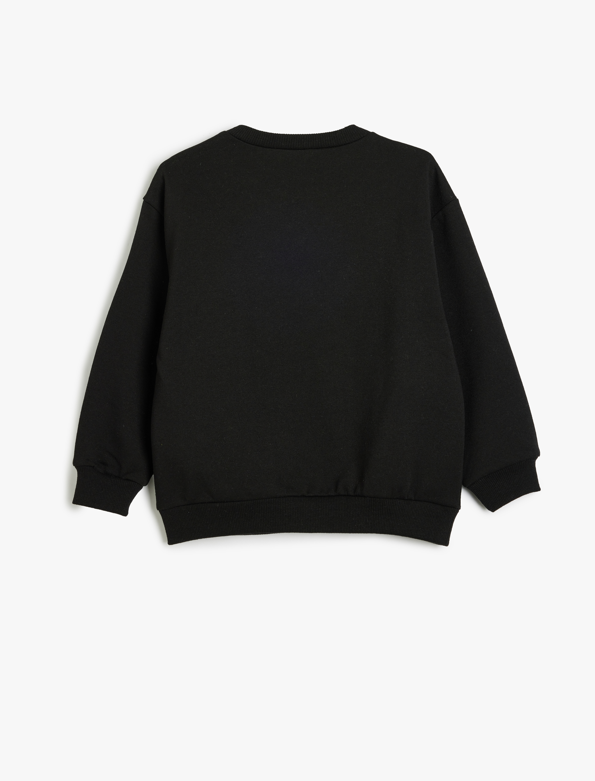  Erkek Çocuk Slogan Baskılı Uzun Kollu Şardonlu Sweatshirt